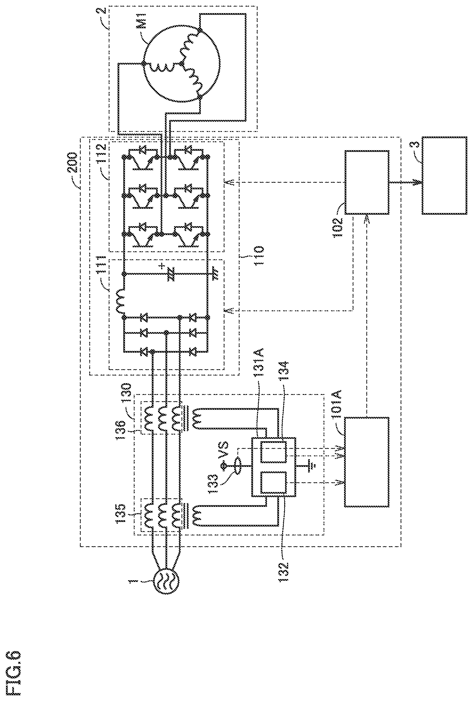 Patent US12323046 Figure 6 – Power conversion device and air conditioner