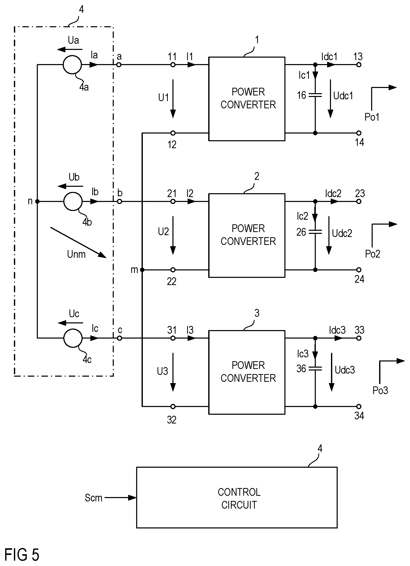 Patent US12323047 Figure 5 – Method of operating a power converter arrangement, control circuit and power converter arrangement