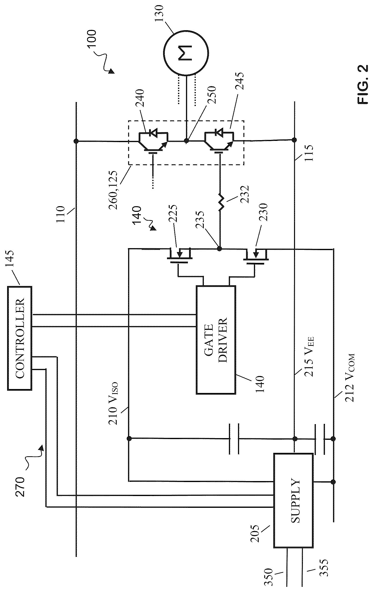Patent US12323052 Figure 2 – Active discharge of an electric drive system
