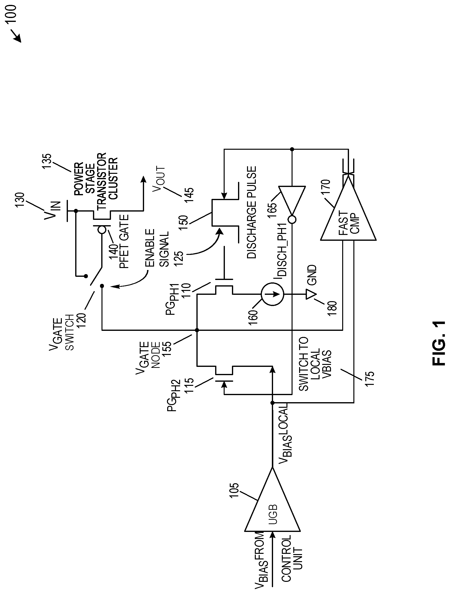 Patent US12323056 — Efficient switching of output stage power driver — Figure 1