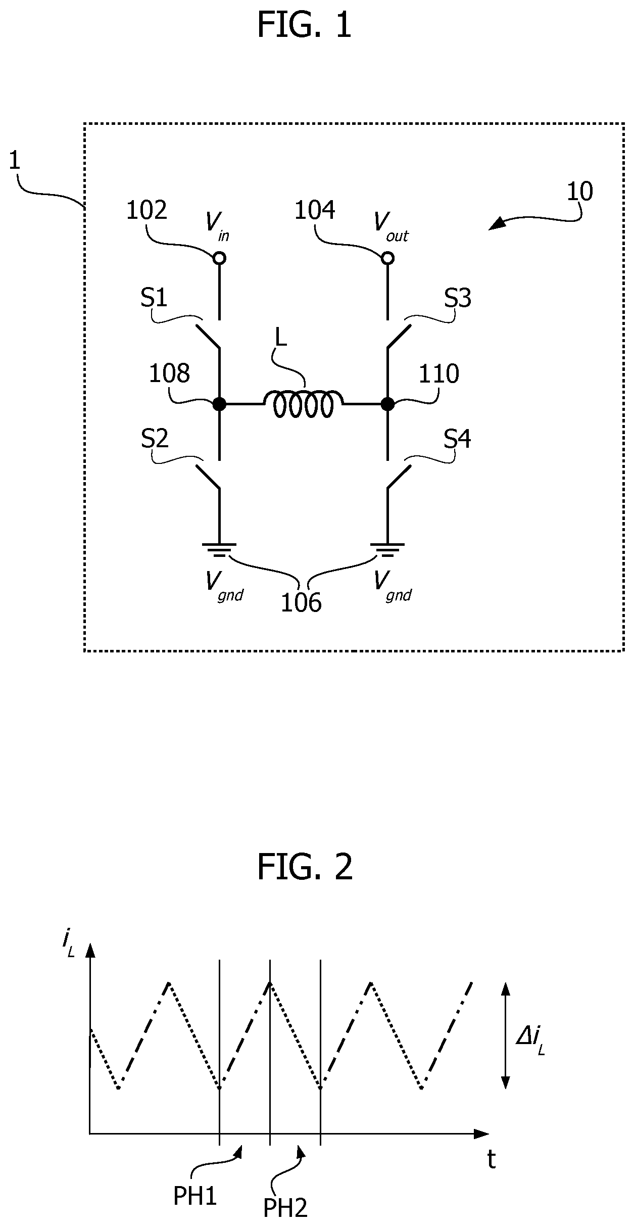 Patent US12323060 — Buck-boost DC-DC converter circuit and corresponding method of operation — Figure 1