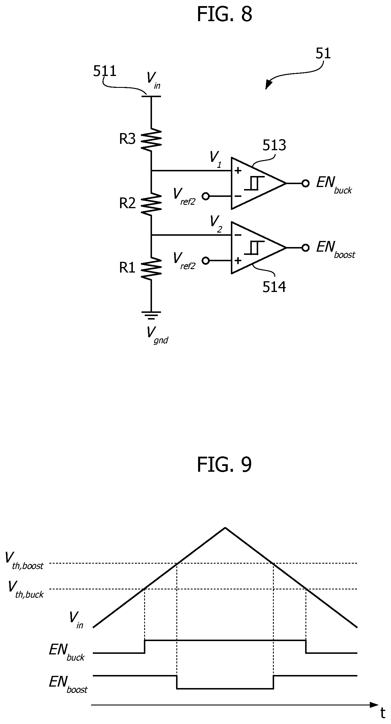 Patent US12323060 Figure 5 – Buck-boost DC-DC converter circuit and corresponding method of operation