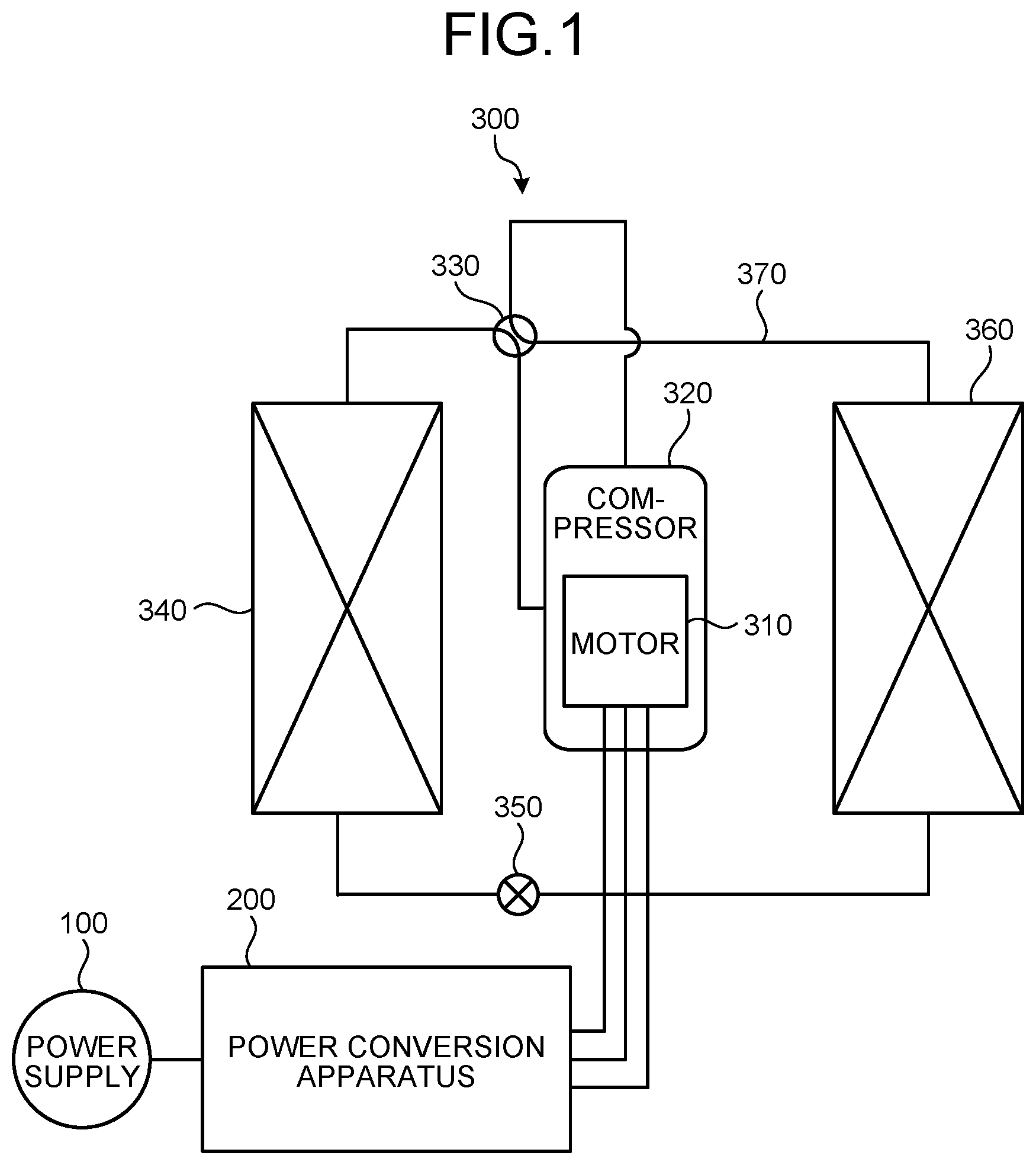Patent US12323069 Figure 1 – Power conversion apparatus and air conditioner