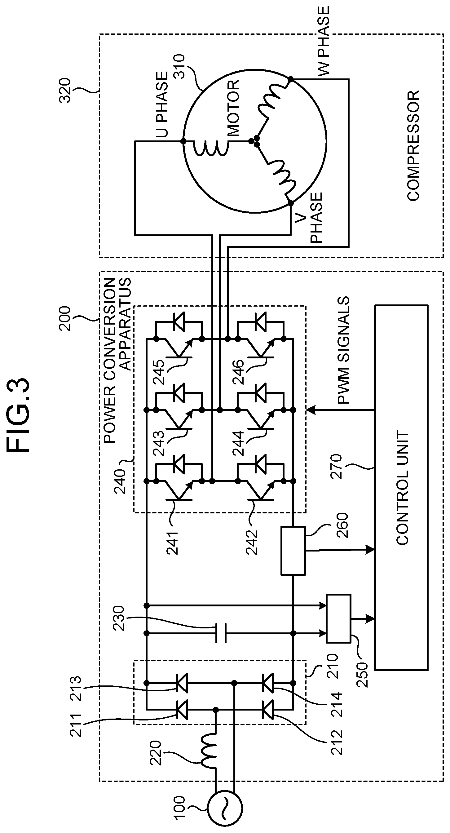 Patent US12323069 Figure 3 – Power conversion apparatus and air conditioner