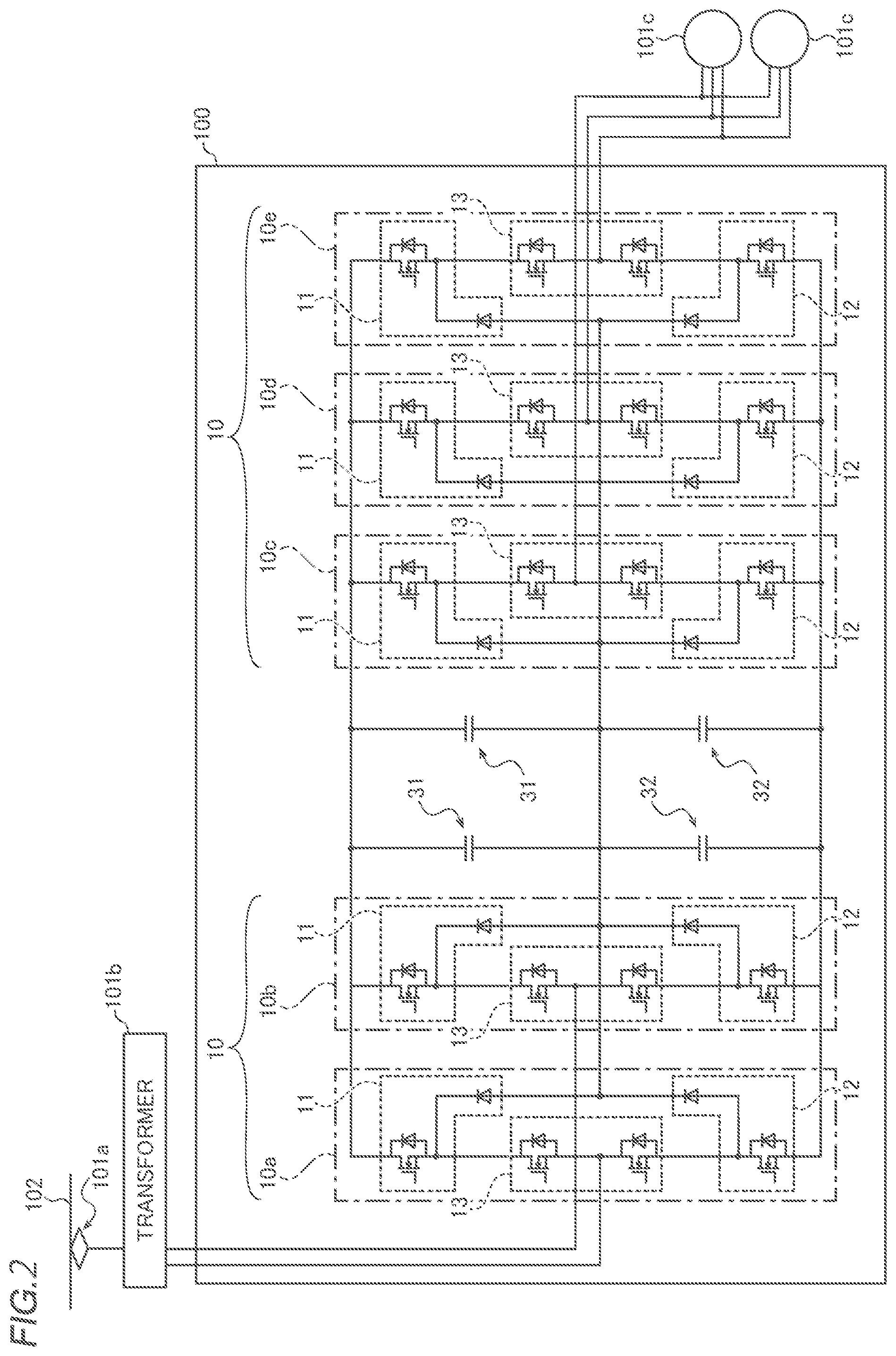 Patent US12323070 Figure 2 – Power conversion device