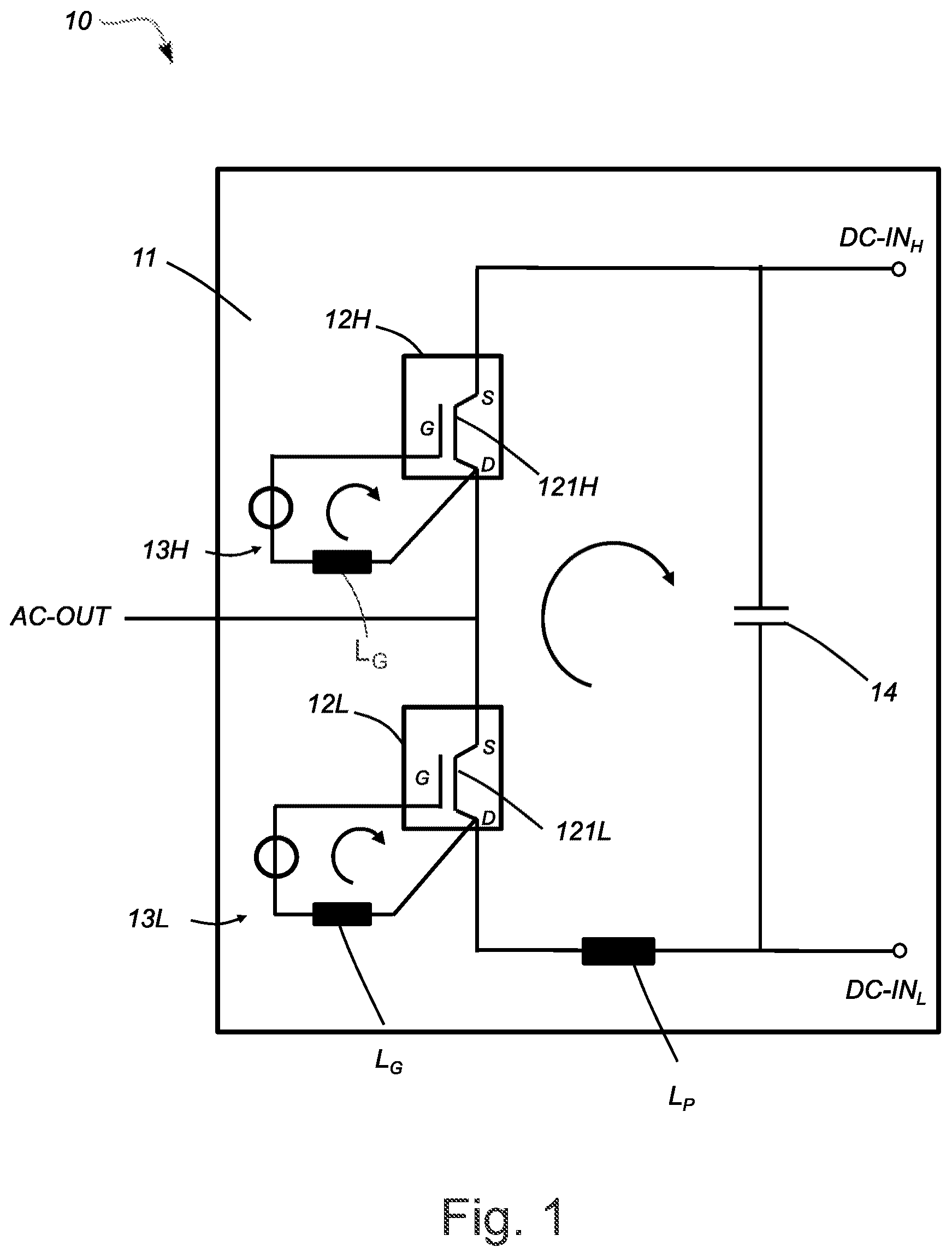 Patent US12323071 Figure 1 – Efficient power electronics arrangement