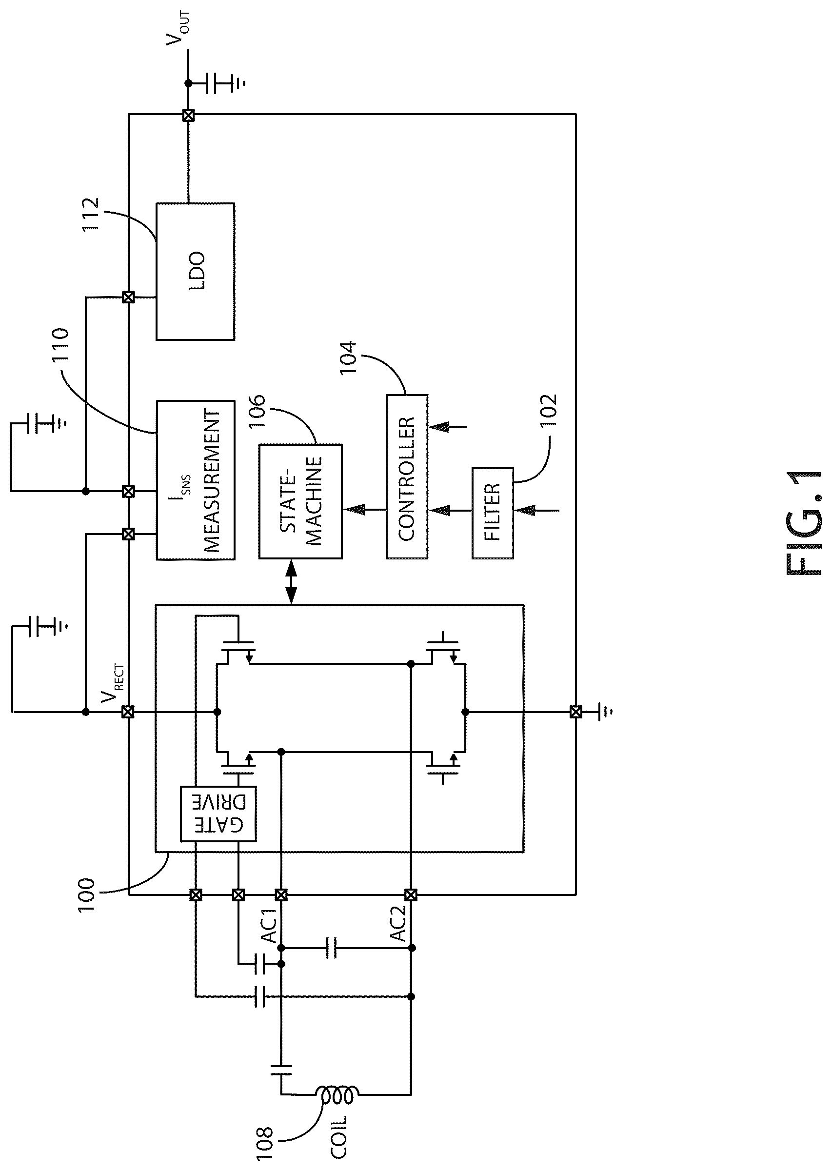 Patent US12323072 Figure 1 – Rectifier stability enhancement using closed loop control