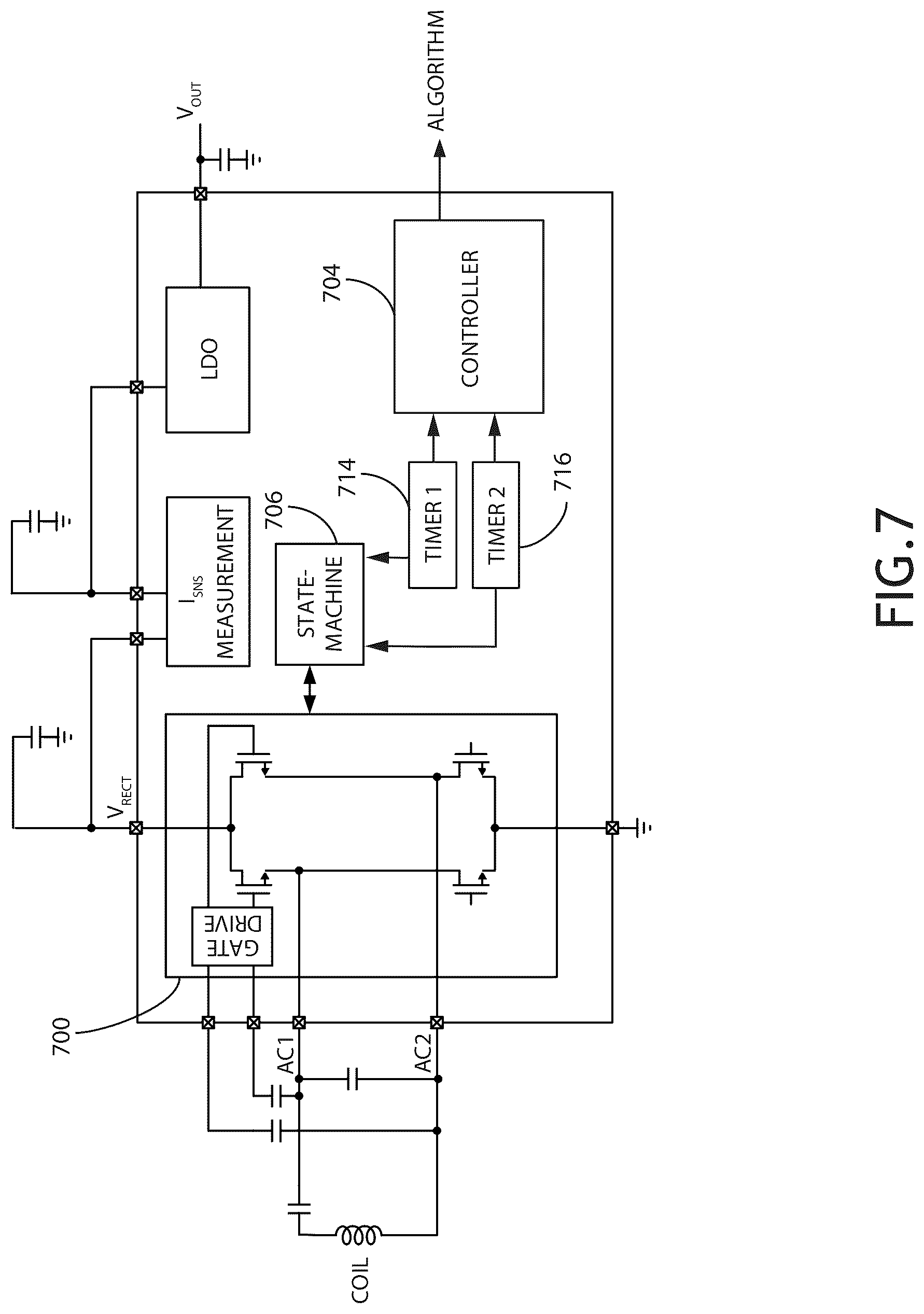 Patent US12323072 Figure 7 – Rectifier stability enhancement using closed loop control