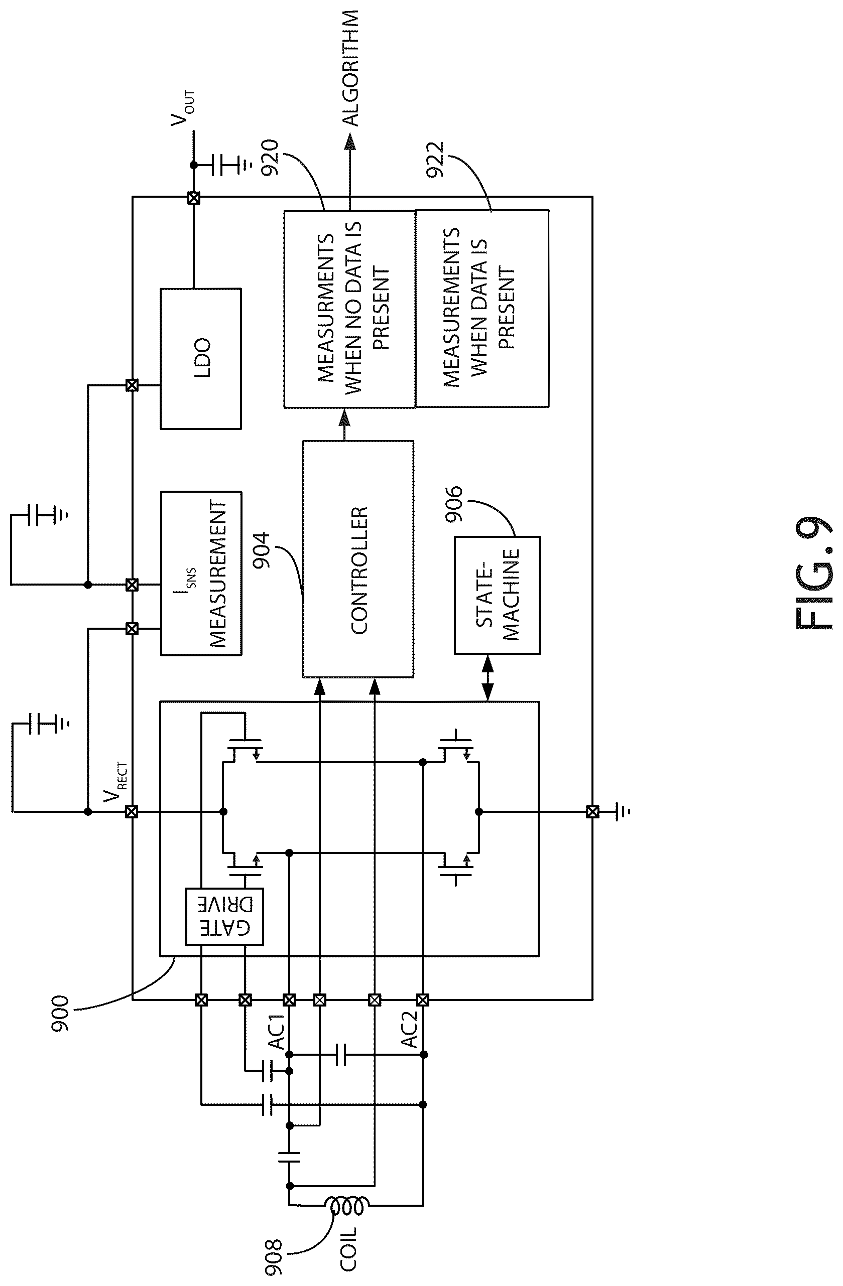 Patent US12323072 Figure 9 – Rectifier stability enhancement using closed loop control