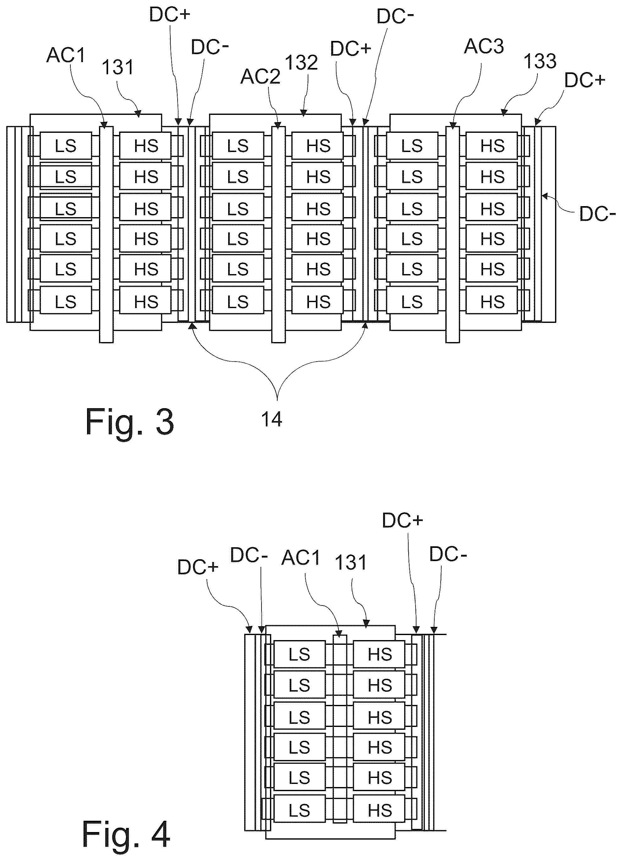 Patent US12323075 Figure 2 – Inverter structure of an electronic module for an electric drive of a vehicle