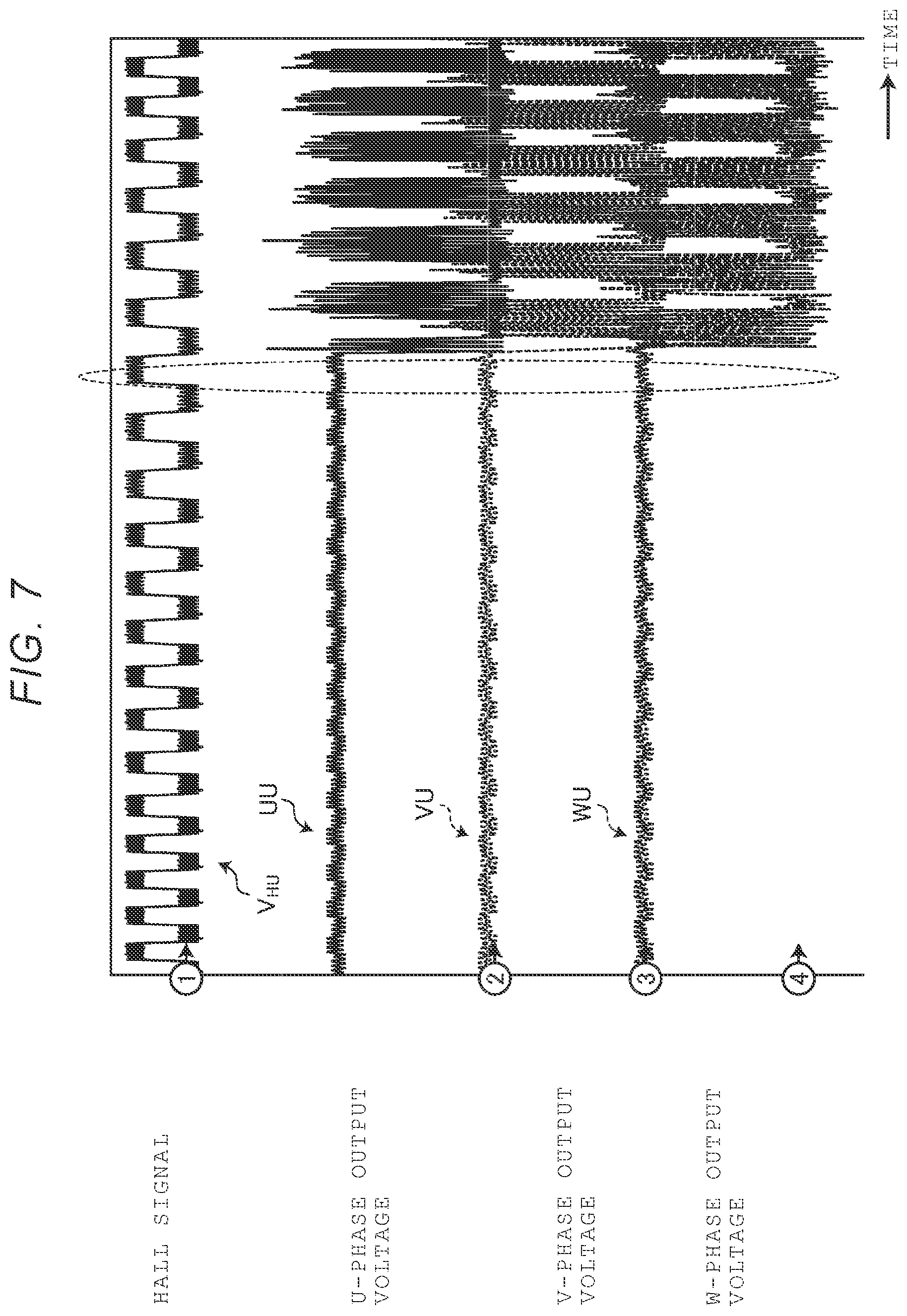 Patent US12323083 Figure 7 – Motor control device and motor driver circuit