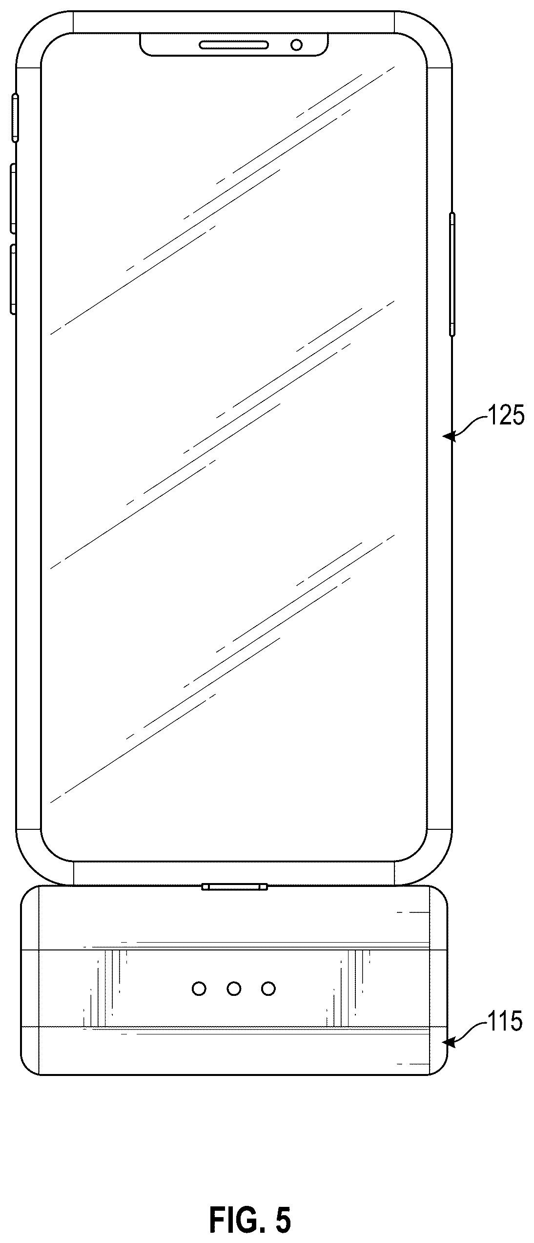 Patent US12323085 Figure 5 – Deployable hybrid solar power charger