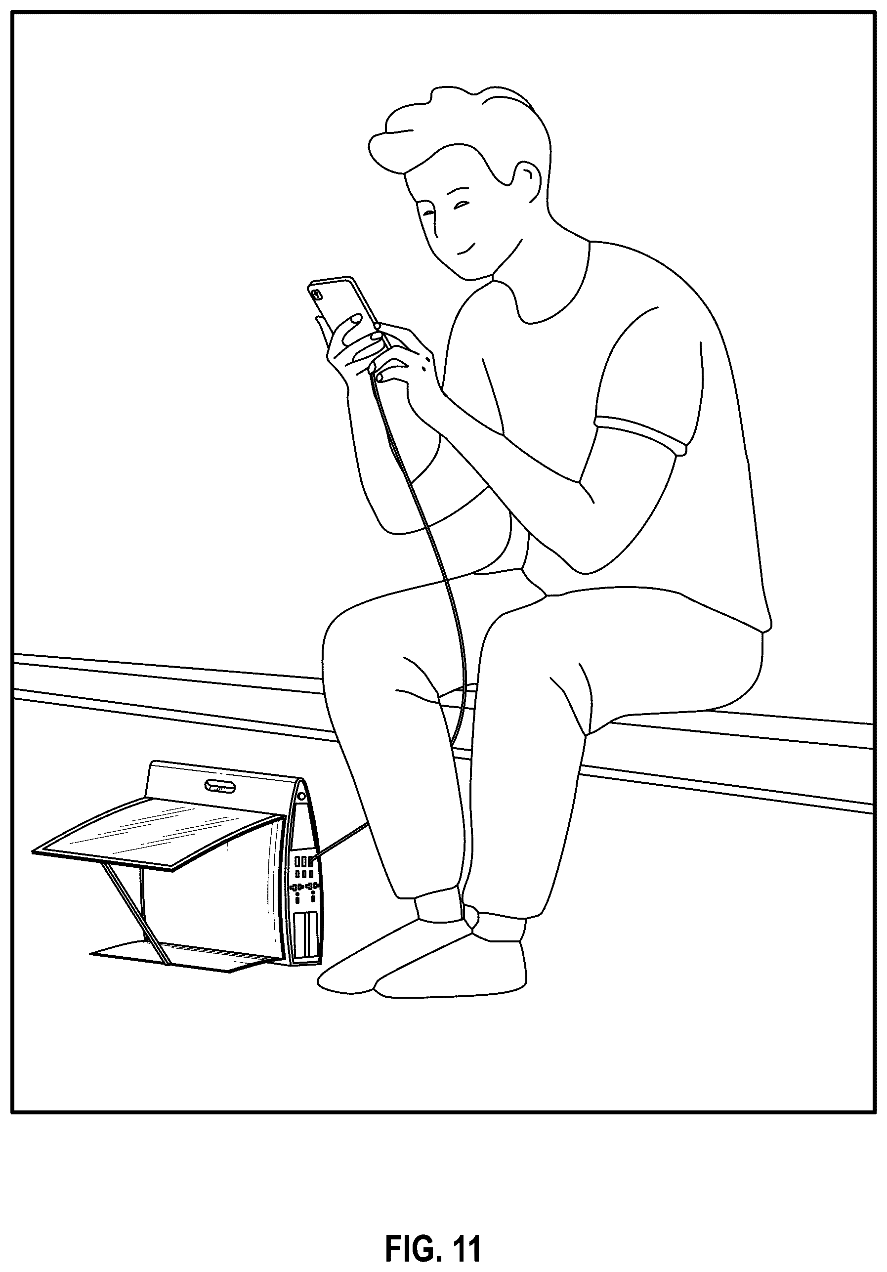 Patent US12323085 Figure 10 – Deployable hybrid solar power charger