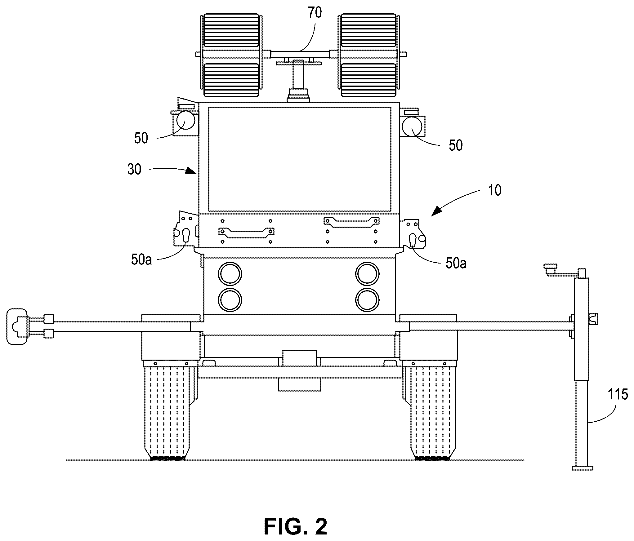 Patent US12323086 Figure 2 – Mobile solar panel unit