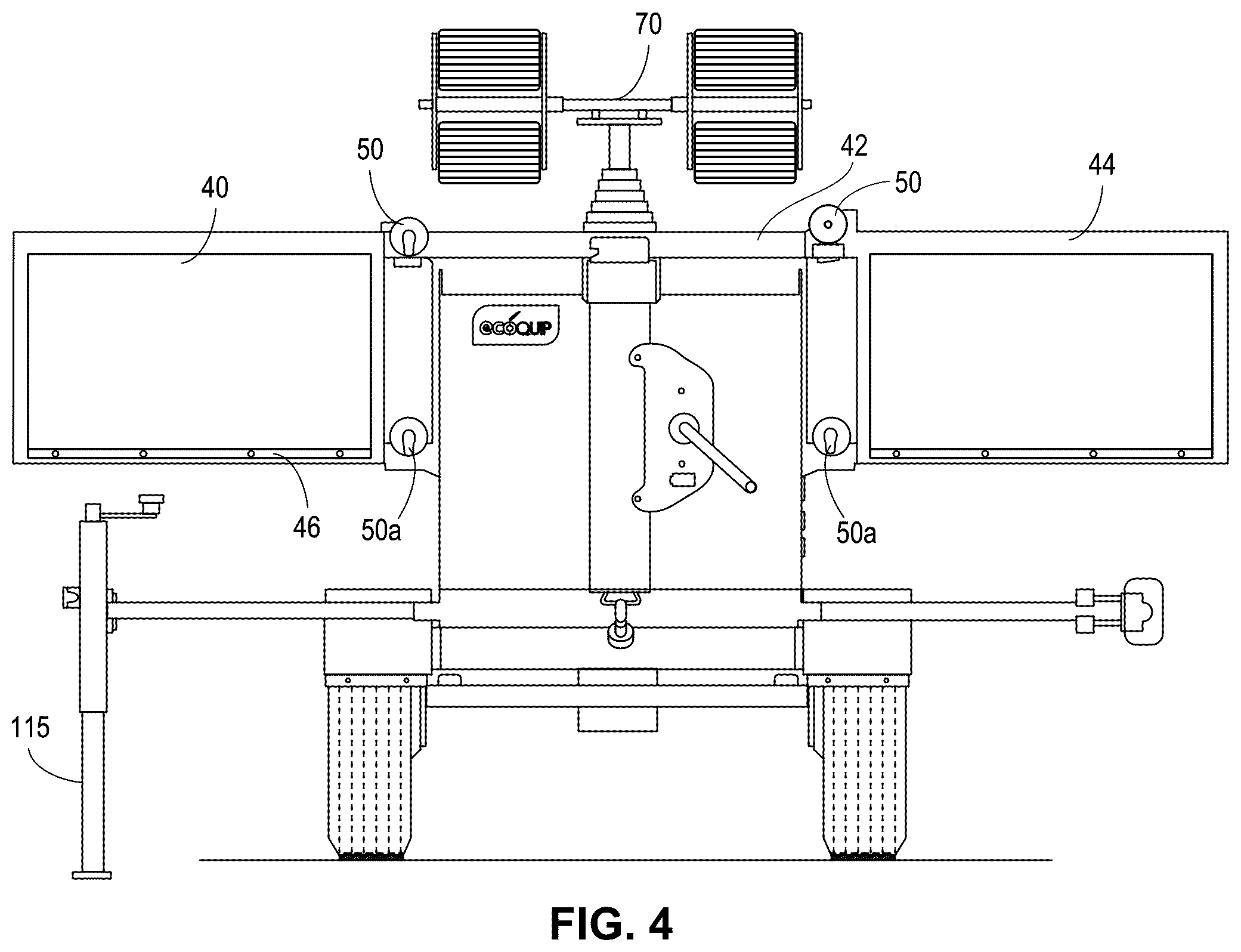 Patent US12323086 Figure 4 – Mobile solar panel unit