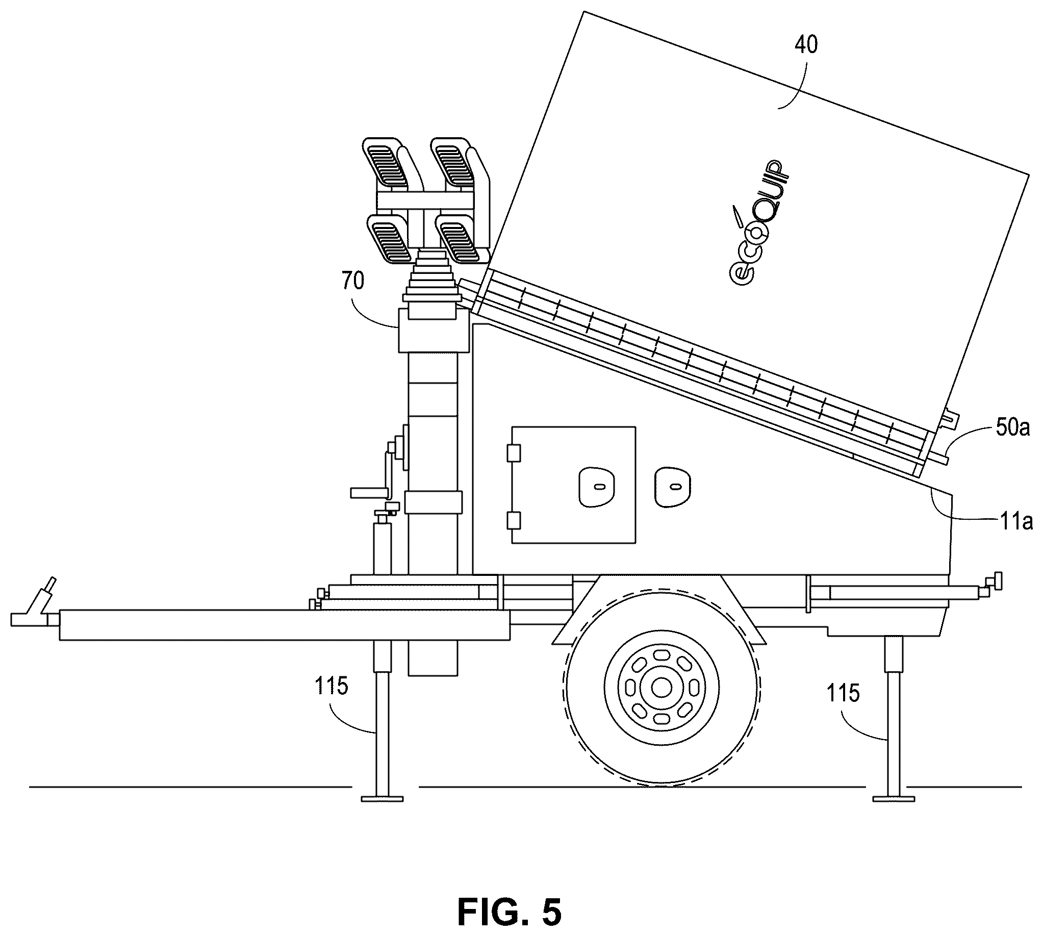 Patent US12323086 Figure 5 – Mobile solar panel unit