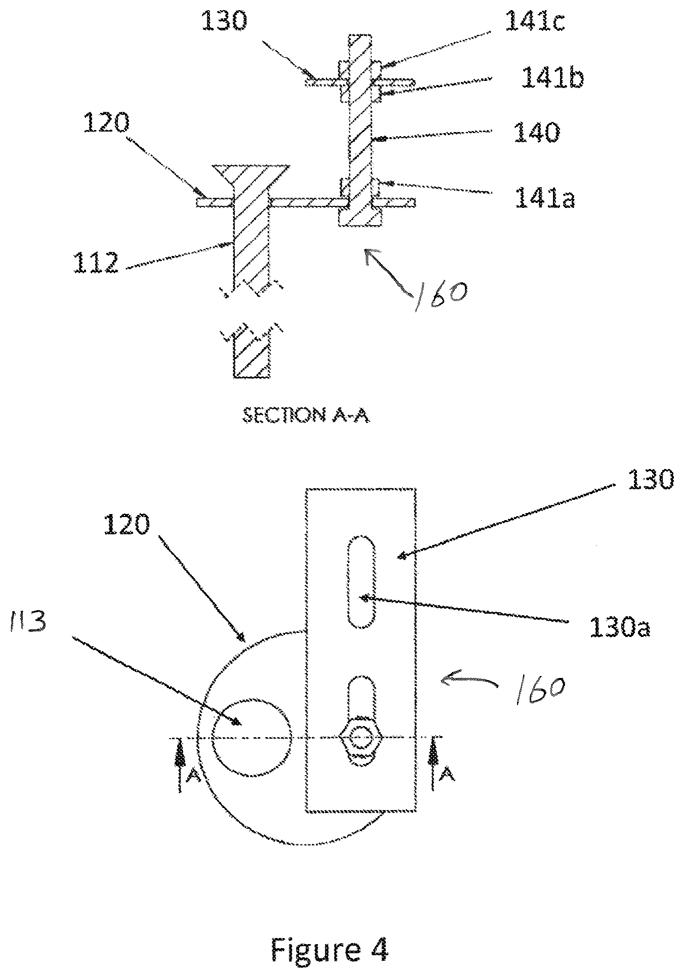 Patent US12323087 Figure 4 – Anchoring structure for ground mounting of solar photovoltaic system