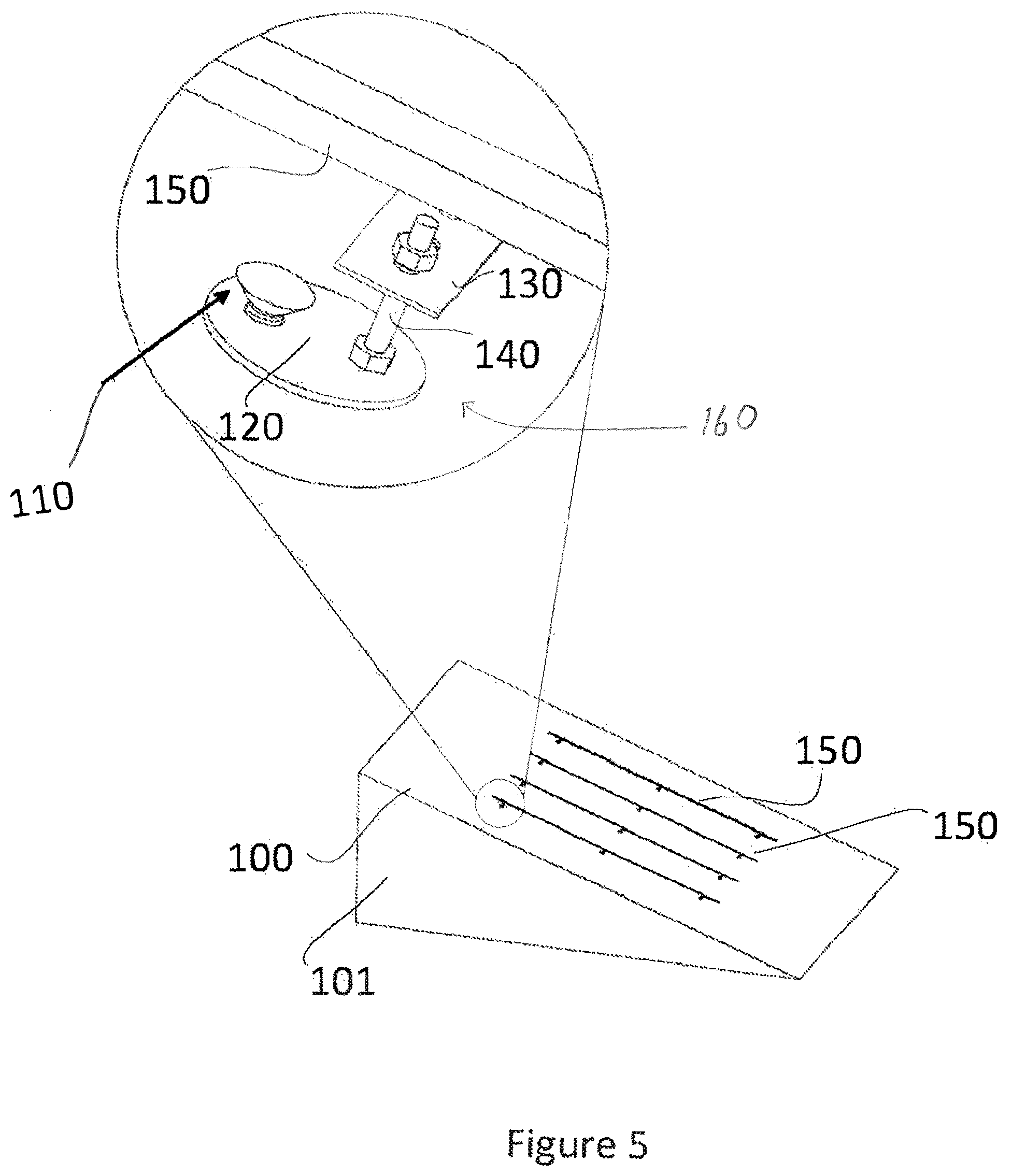 Patent US12323087 Figure 5 – Anchoring structure for ground mounting of solar photovoltaic system