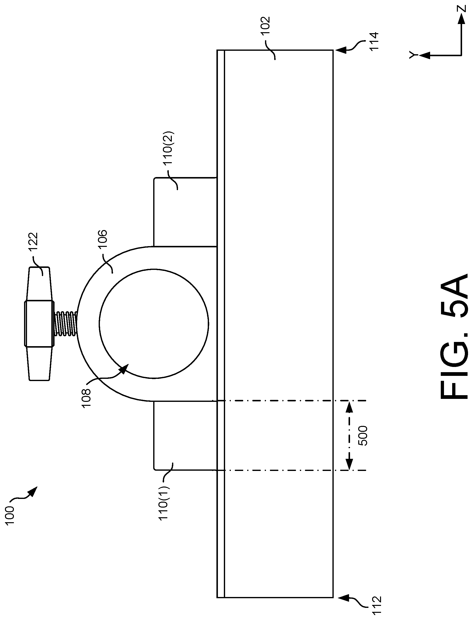 Patent US12323090 Figure 5 – Rail spacing tool for photovoltaic module(s)