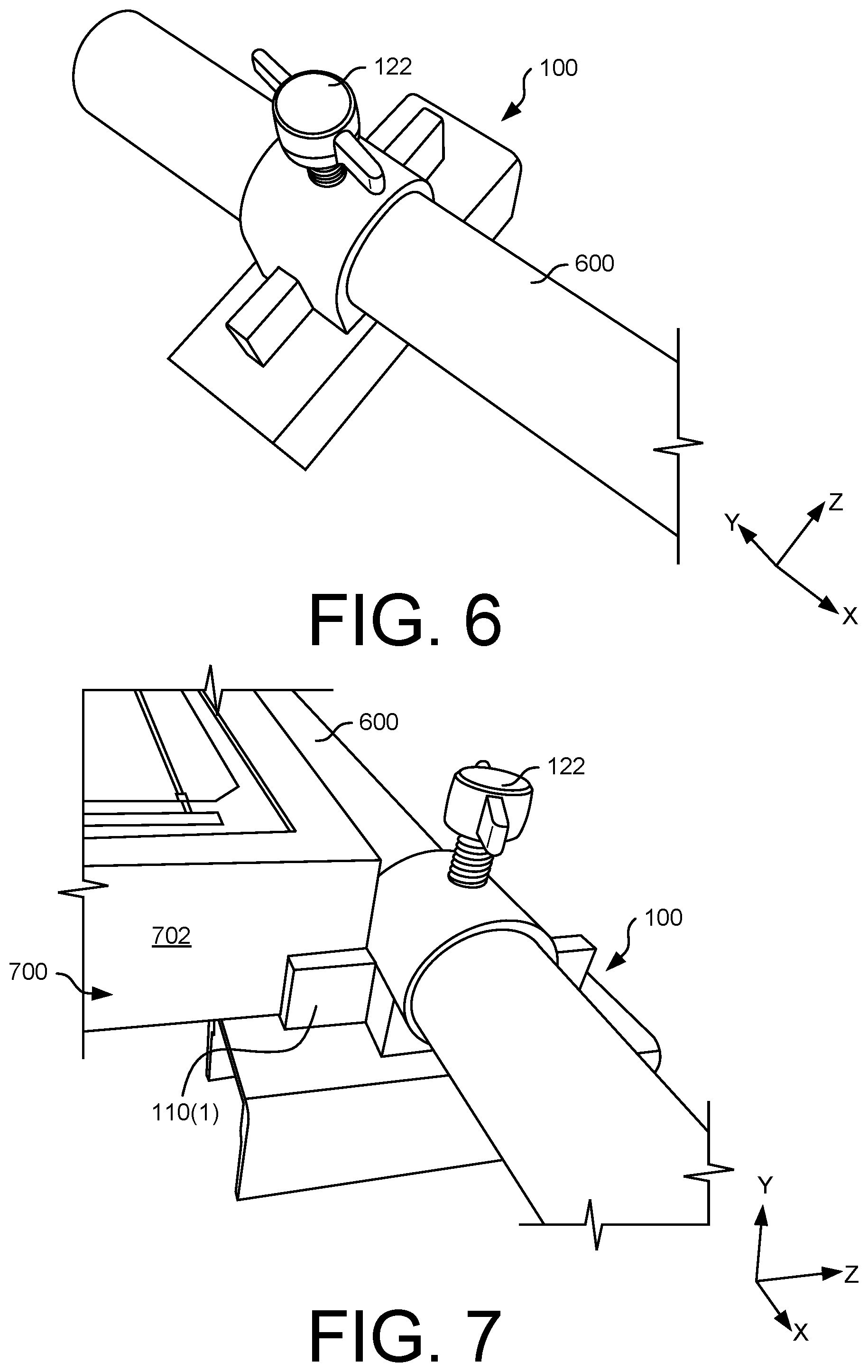 Patent US12323090 Figure 7 – Rail spacing tool for photovoltaic module(s)