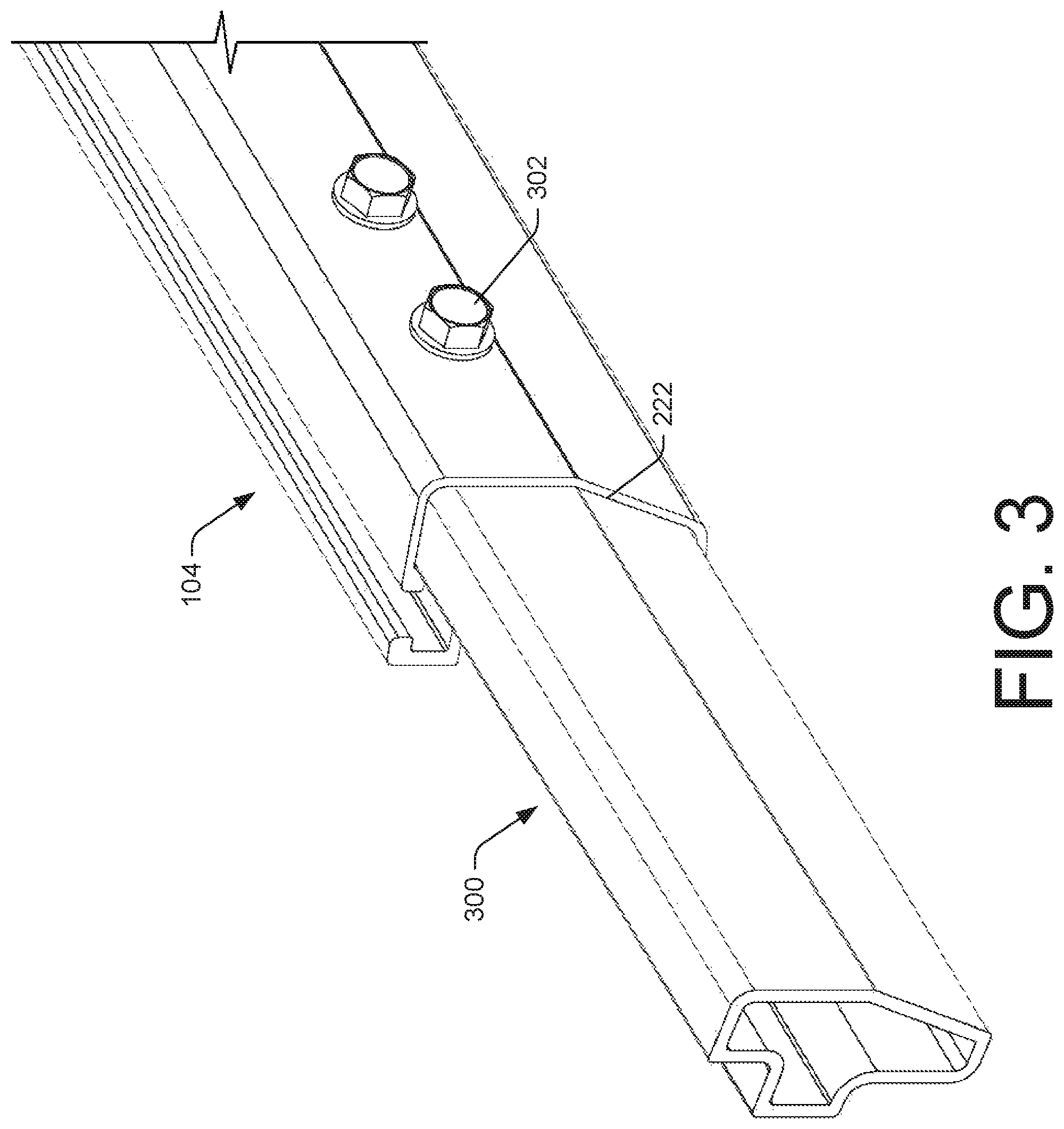 Patent US12323093 Figure 3 – Photovoltaic module support system and mount assembly