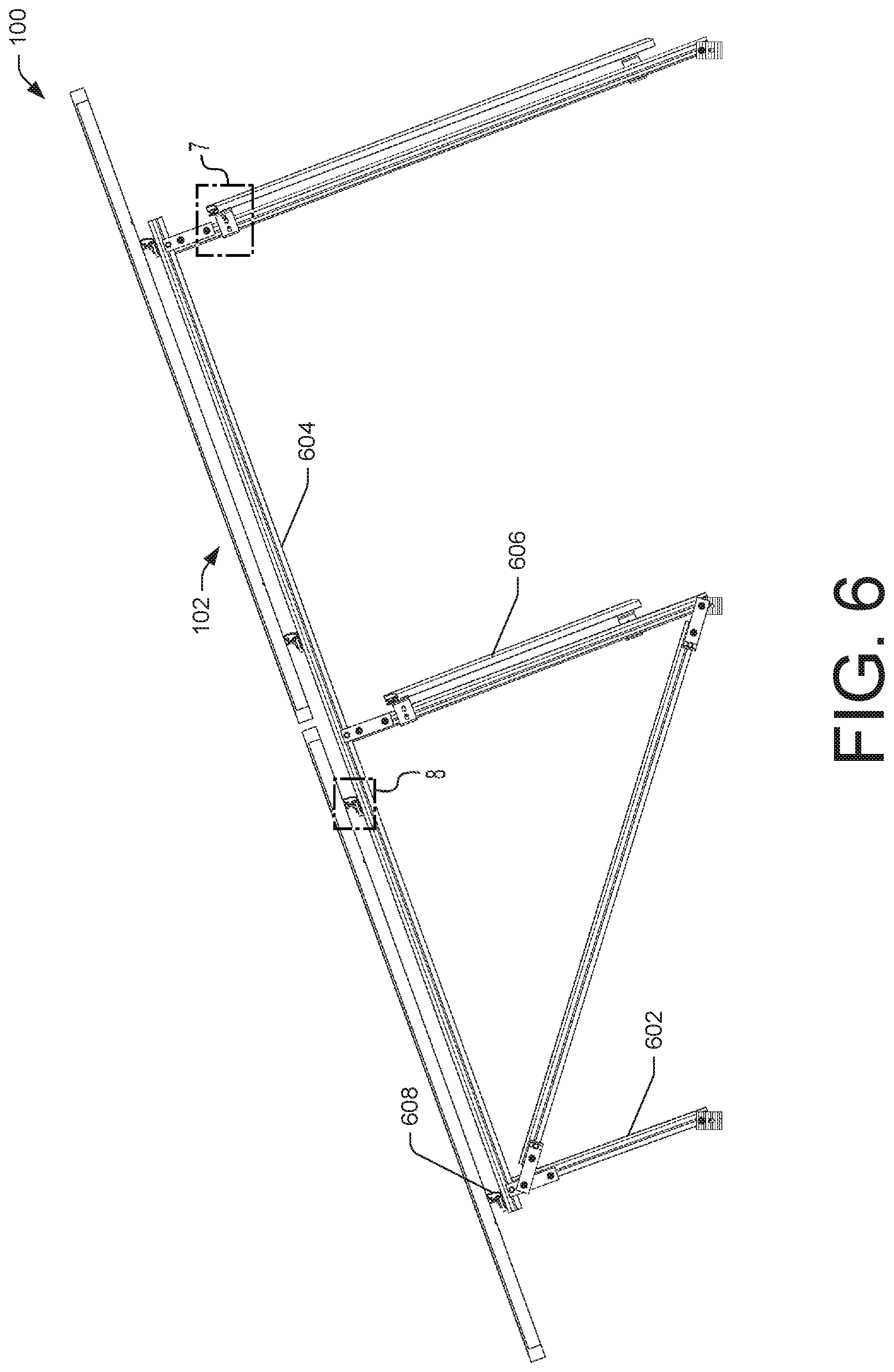Patent US12323093 Figure 6 – Photovoltaic module support system and mount assembly