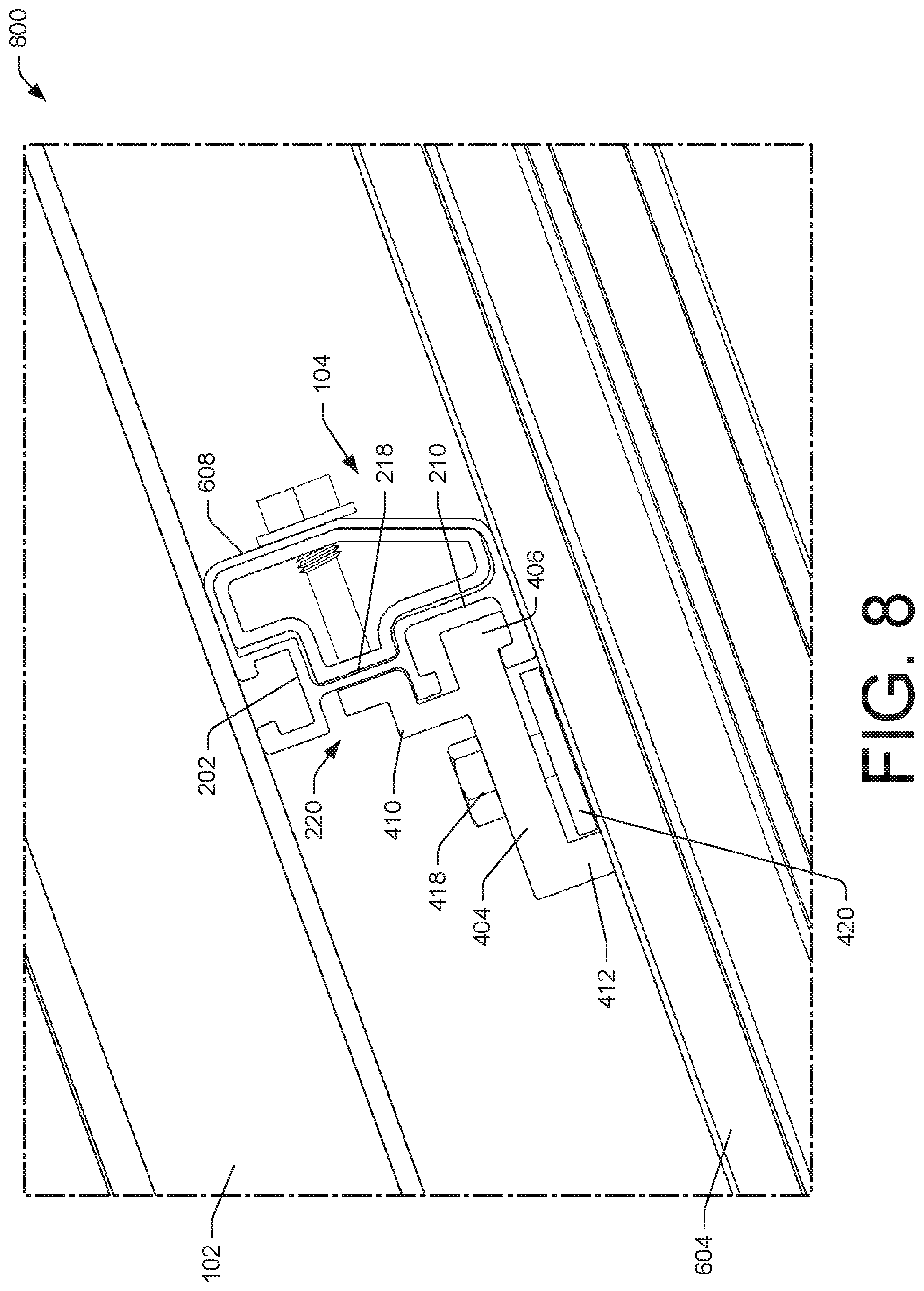 Patent US12323093 Figure 8 – Photovoltaic module support system and mount assembly