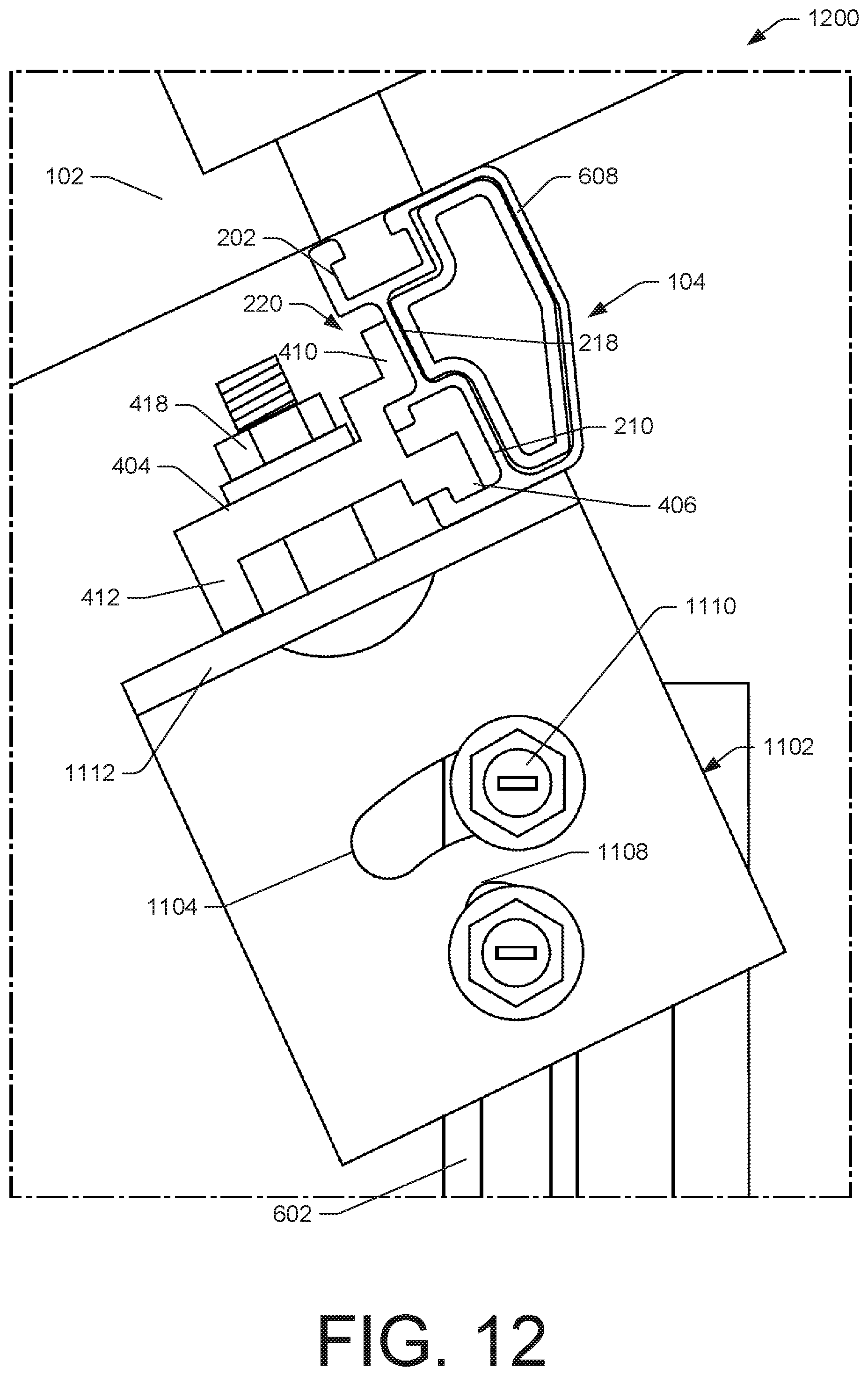 Patent US12323093 Figure 12 – Photovoltaic module support system and mount assembly