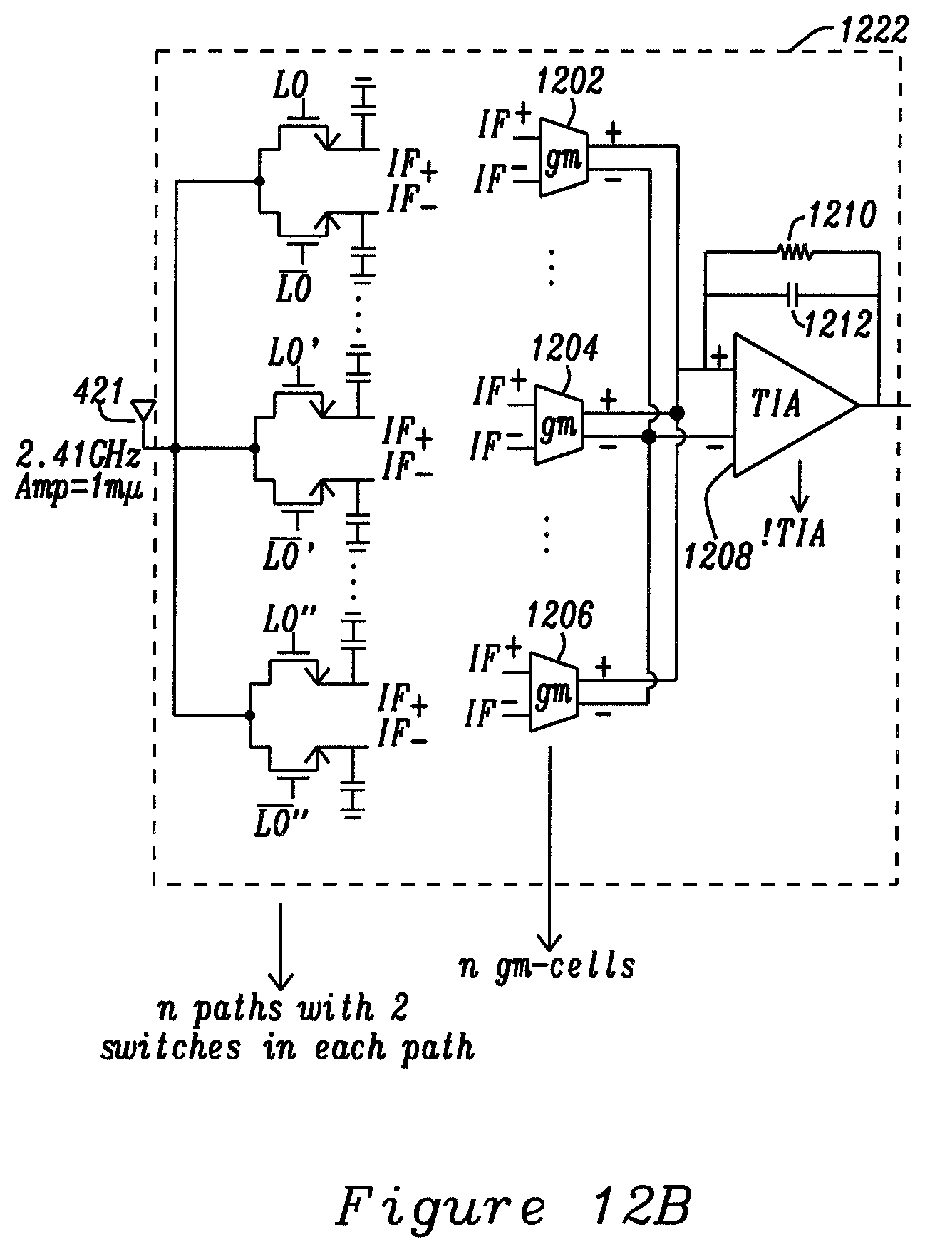 Patent US12323102 Figure 15 – Apparatus comprising a local oscillator for driving a mixer