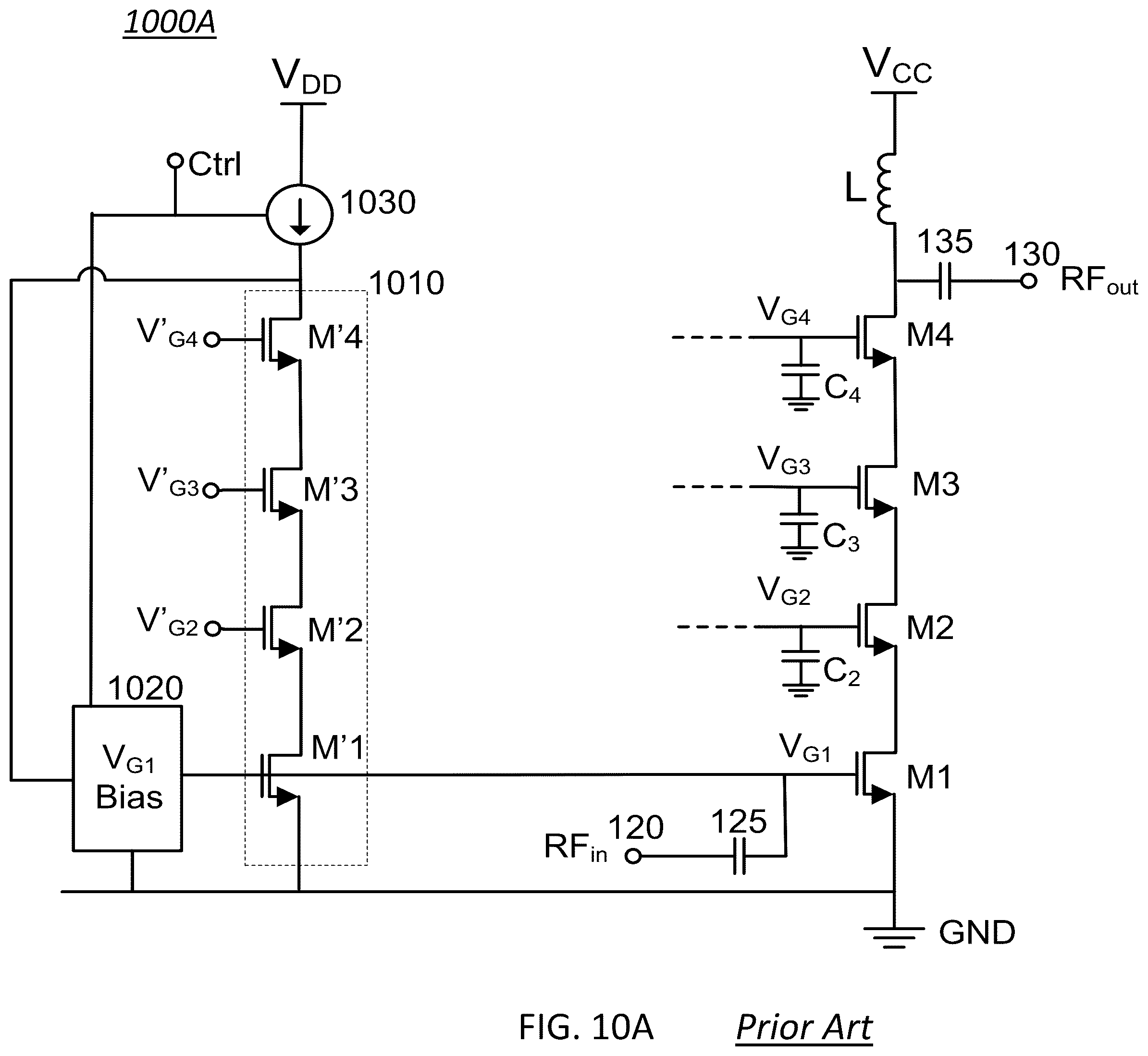 Patent US12323105 Figure 11 – Standby voltage condition for fast RF amplifier bias recovery