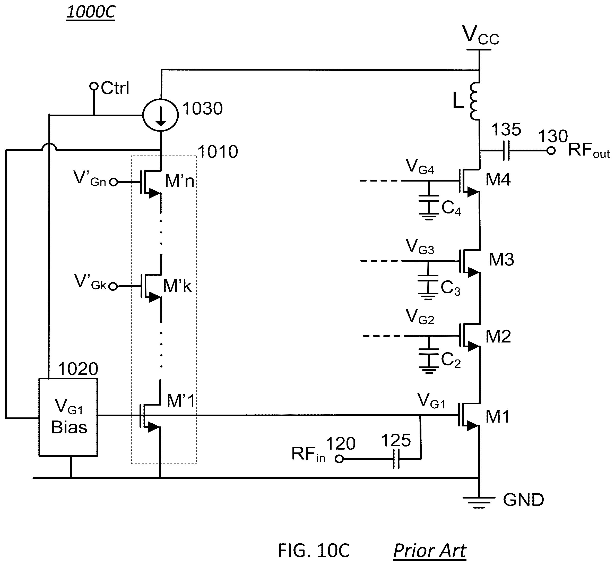 Patent US12323105 Figure 13 – Standby voltage condition for fast RF amplifier bias recovery