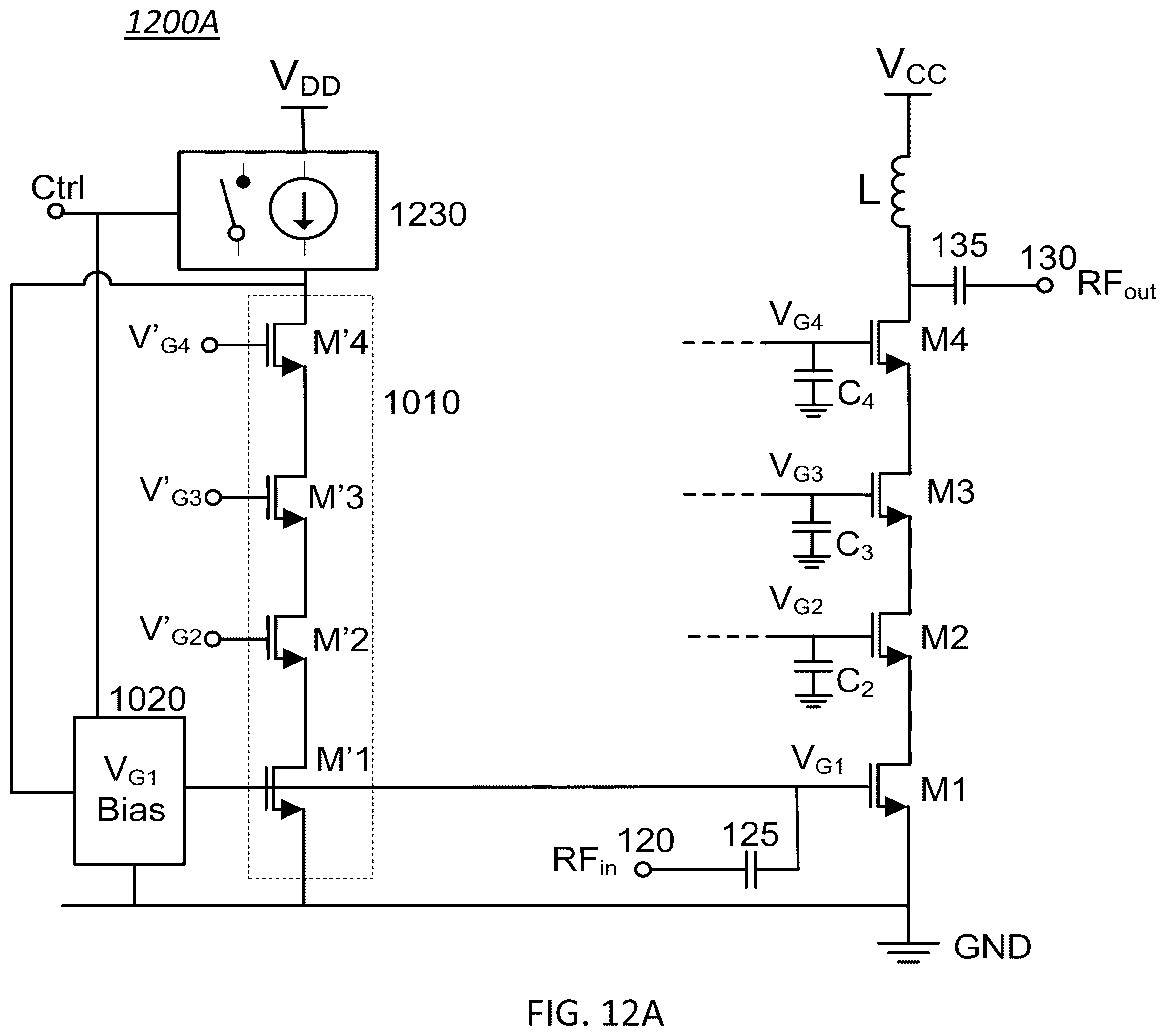 Patent US12323105 Figure 15 – Standby voltage condition for fast RF amplifier bias recovery