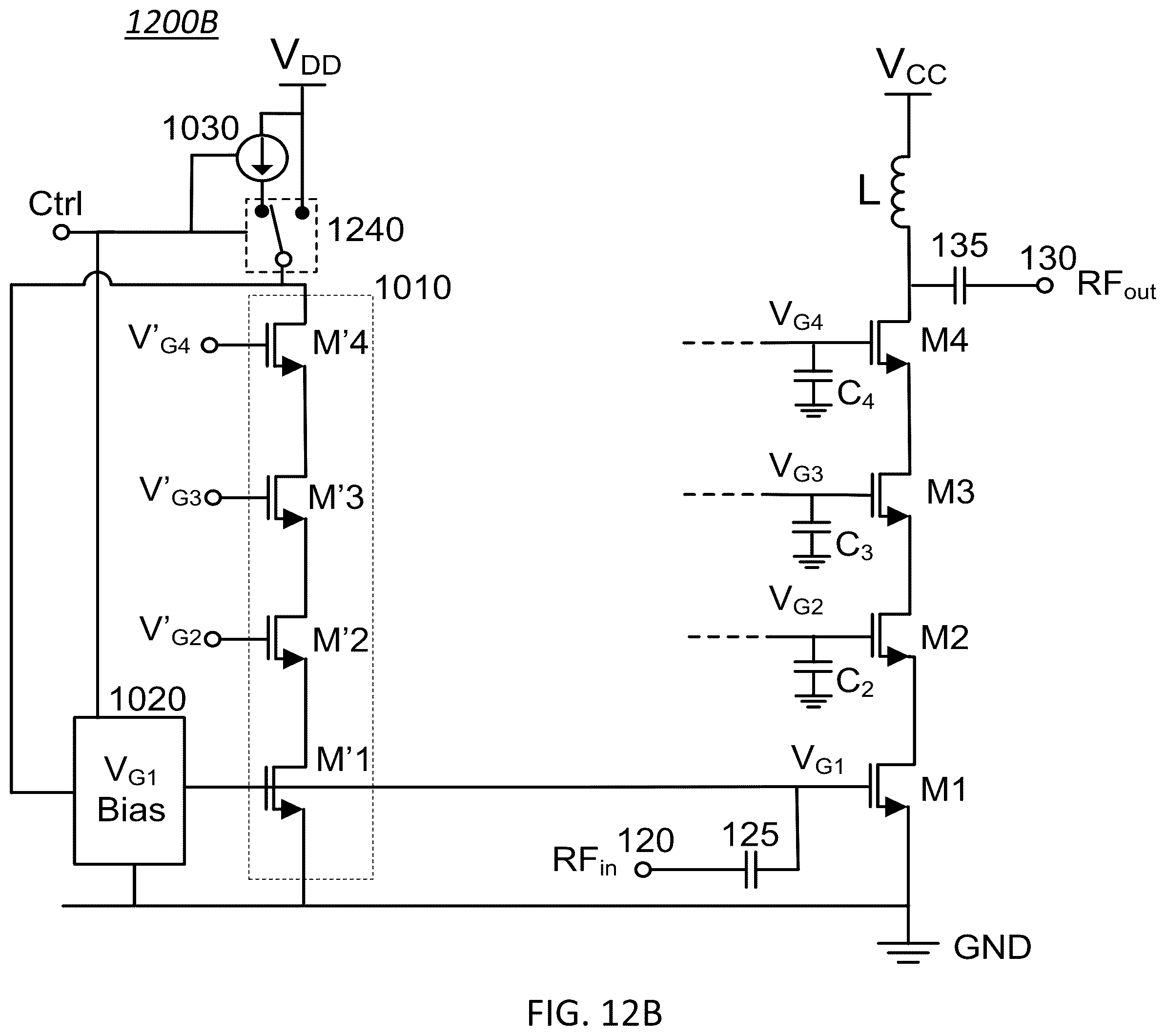 Patent US12323105 Figure 16 – Standby voltage condition for fast RF amplifier bias recovery