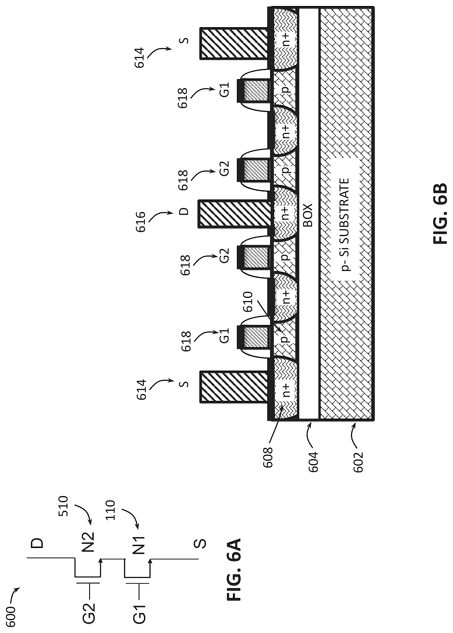 Patent US12323108 Figure 6 – Low noise amplifier topology