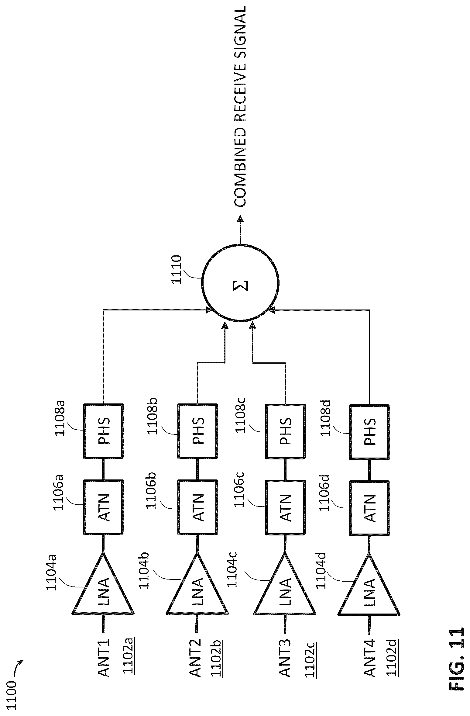 Patent US12323108 Figure 11 – Low noise amplifier topology