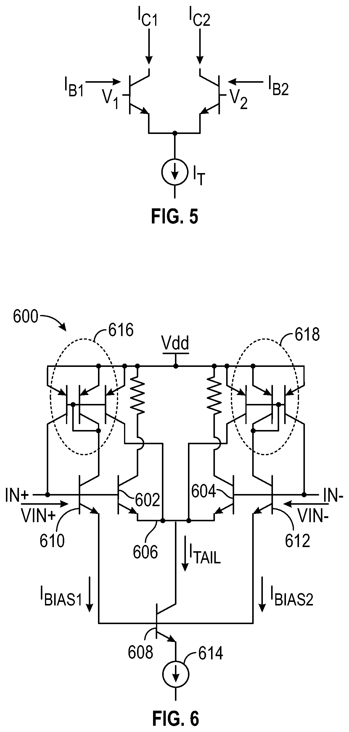 Patent US12323109 Figure 3 – Low-headroom dynamic base current cancellation techniques