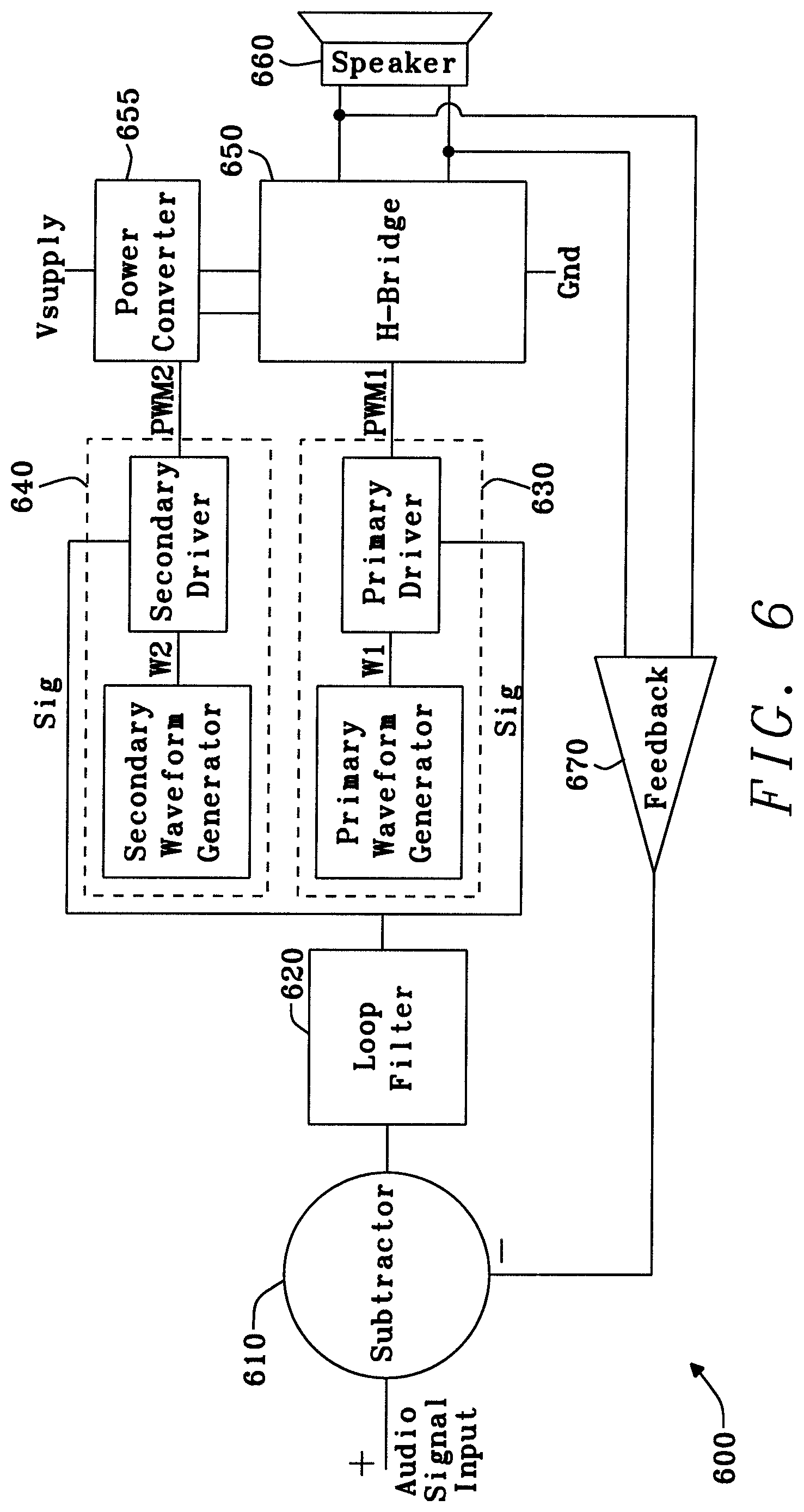 Patent US12323112 Figure 6 – Signal amplifier