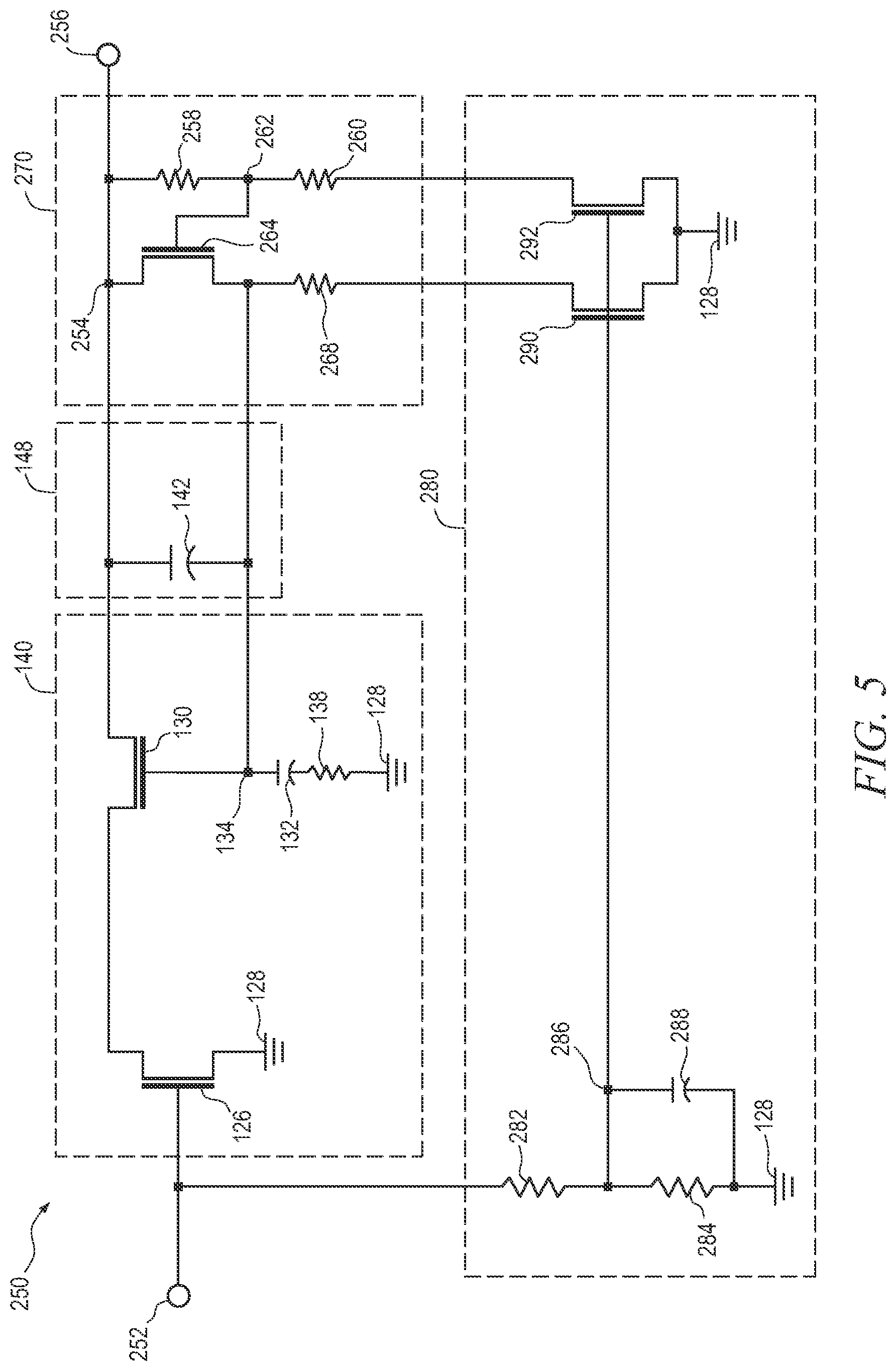Patent US12323113 Figure 5 – Circuit and method of shutdown for bias network in high voltage amplifier