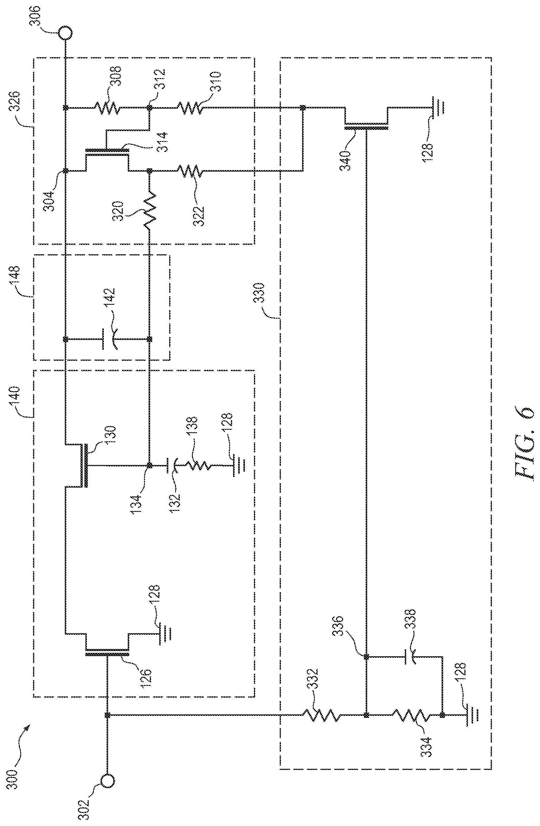 Patent US12323113 Figure 6 – Circuit and method of shutdown for bias network in high voltage amplifier