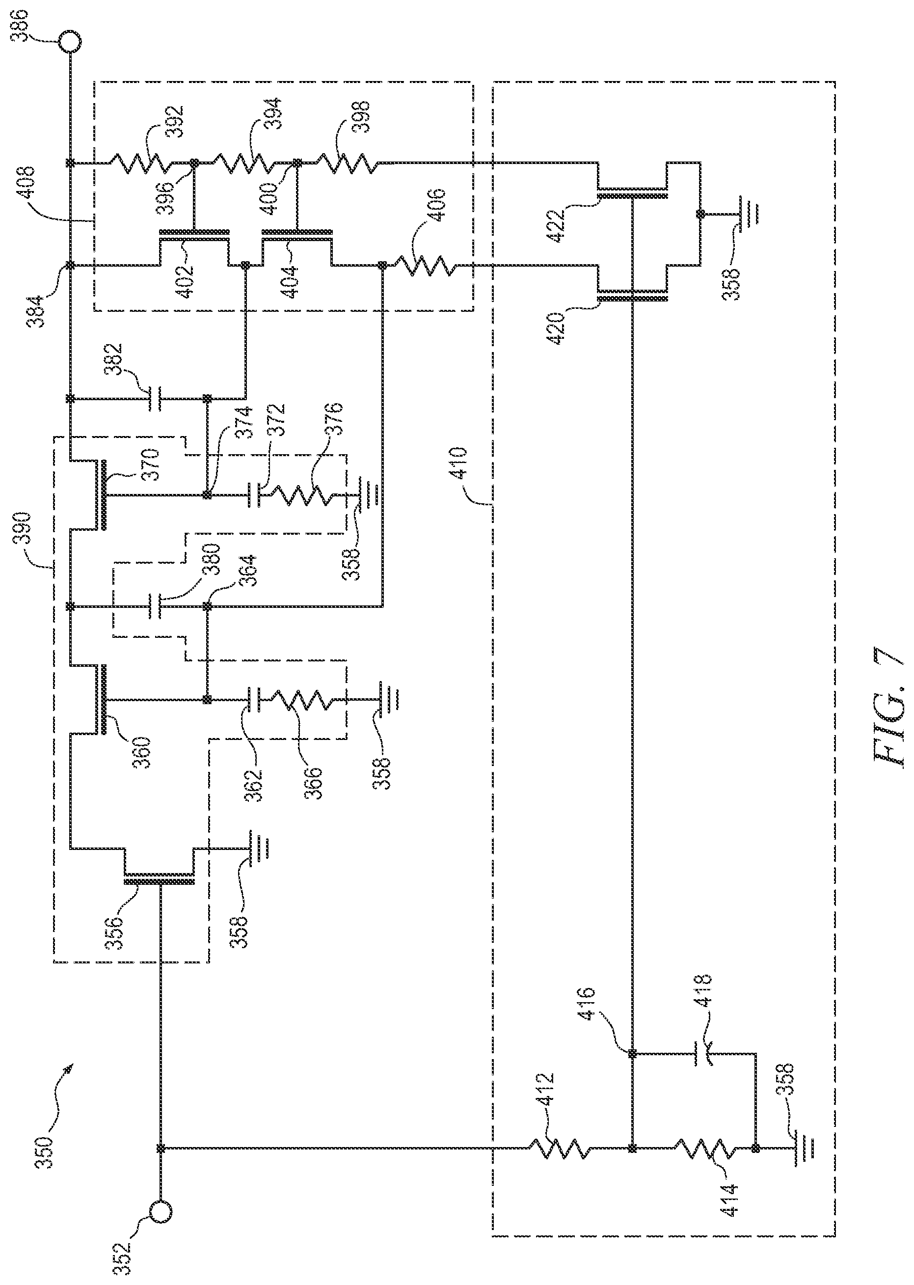 Patent US12323113 Figure 7 – Circuit and method of shutdown for bias network in high voltage amplifier
