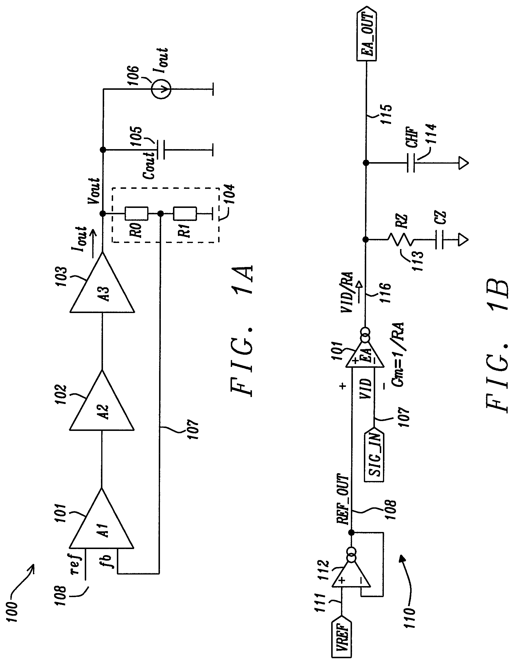Patent US12323116 Figure 1 – Broadband amplifier with DC gain error correction