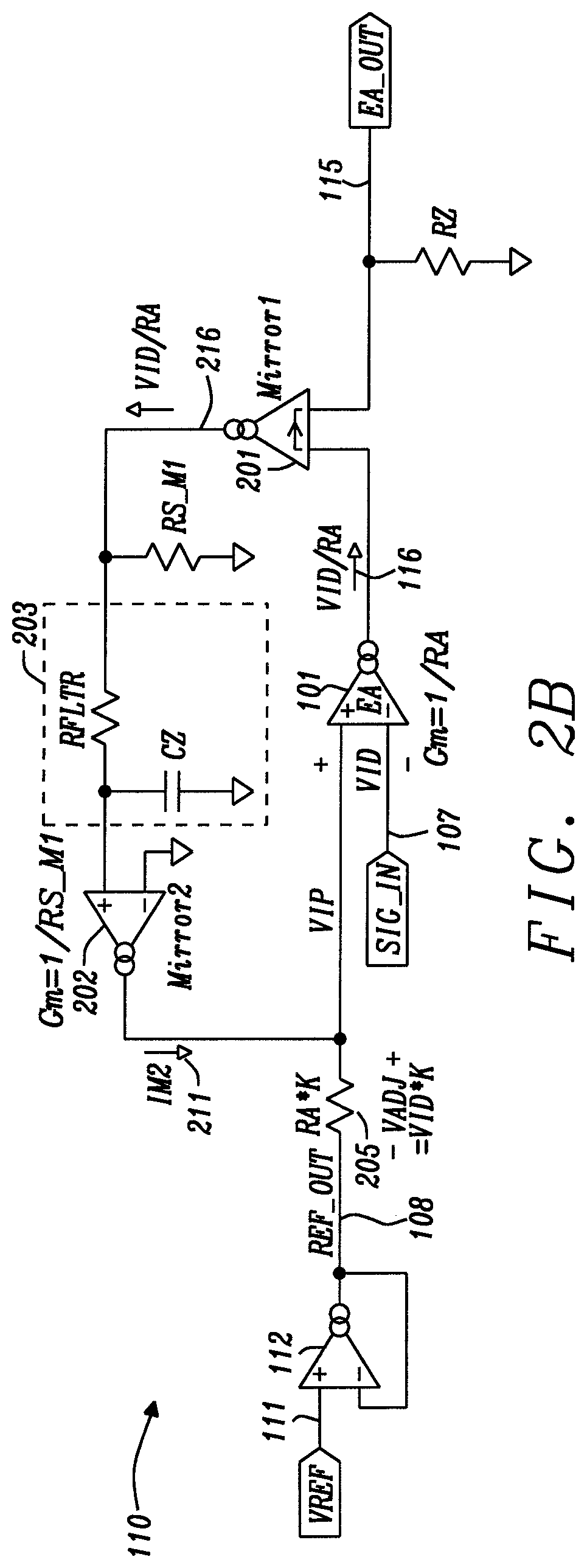 Patent US12323116 Figure 3 – Broadband amplifier with DC gain error correction