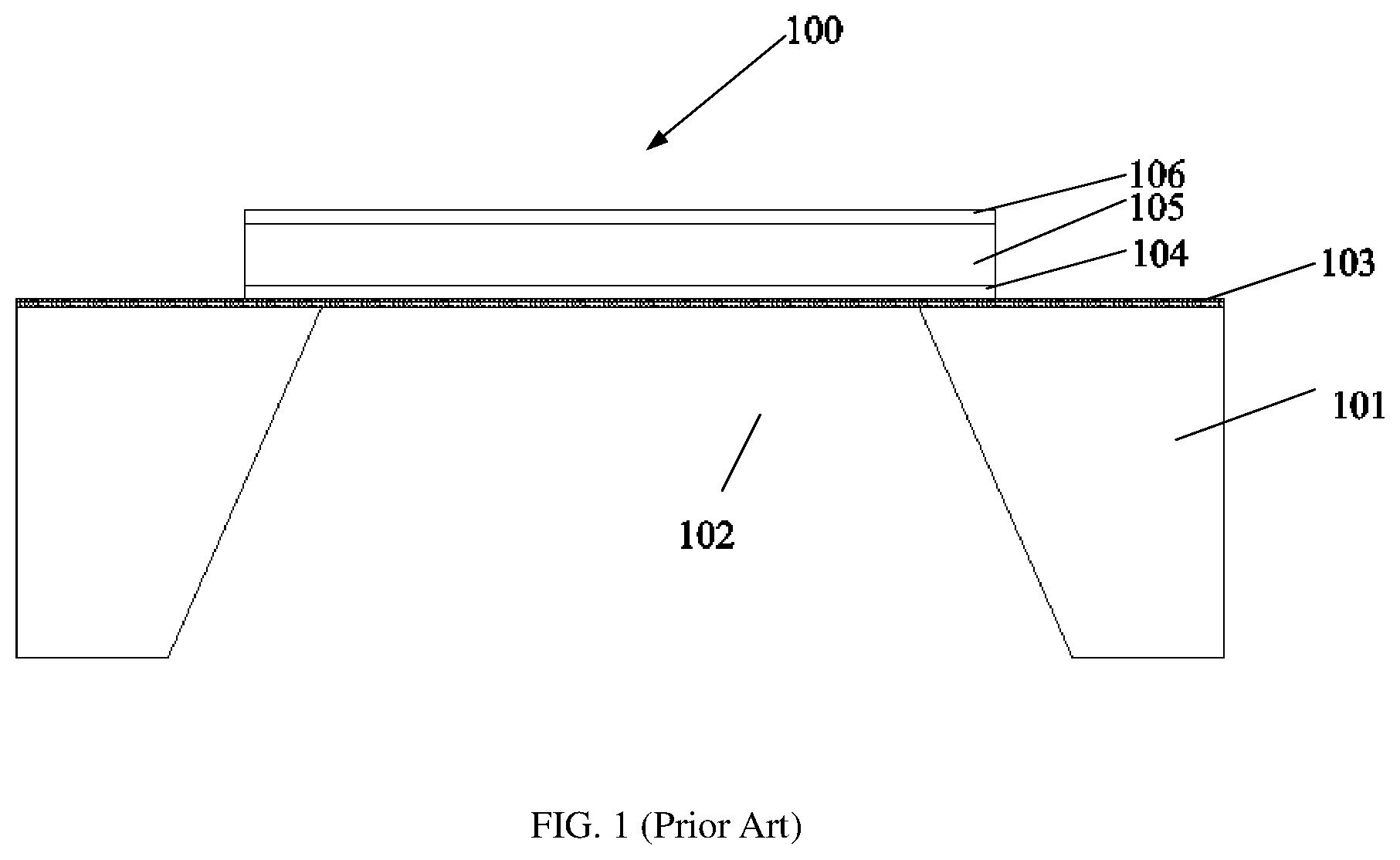 Patent US12323120 Figure 1 – Bulk acoustic wave resonator and fabrication method for the bulk acoustic wave resonator