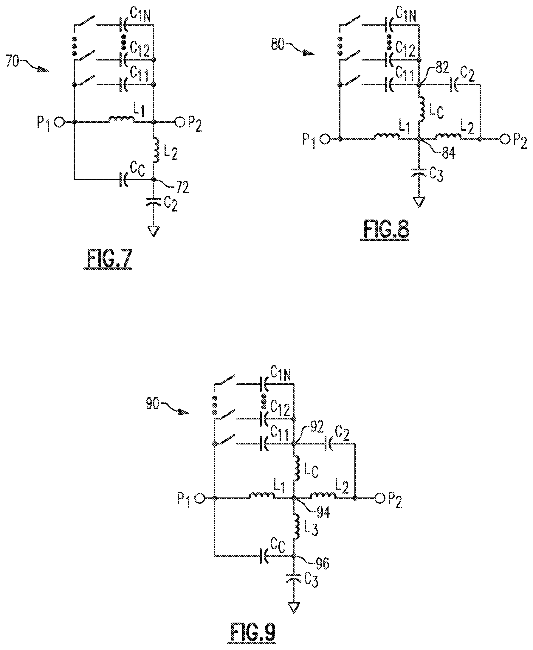 Patent US12323121 Figure 6 – Tunable filtering using conductively coupled resonances