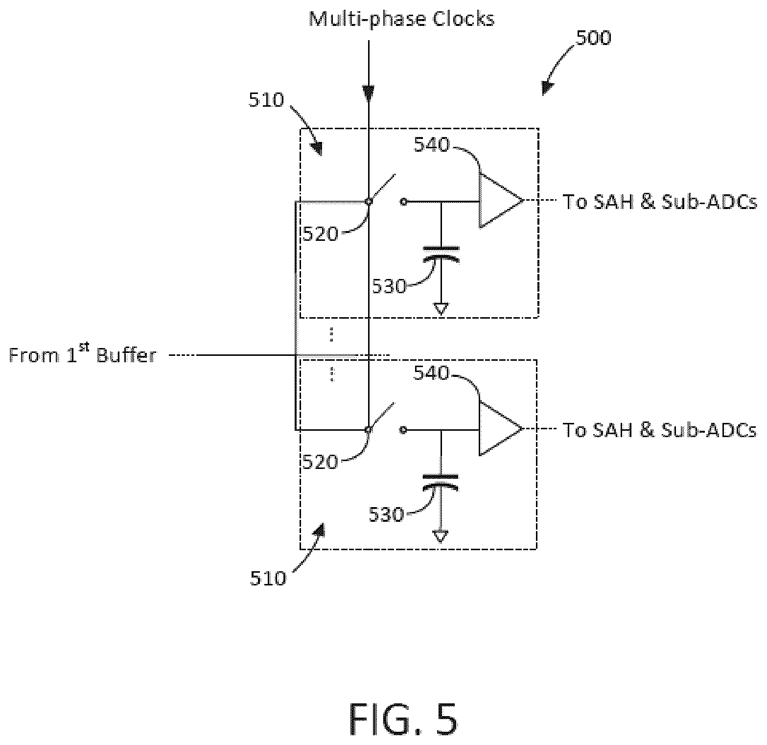 Patent US12323124 Figure 5 – Method and device for high bandwidth receiver for high baud-rate communications