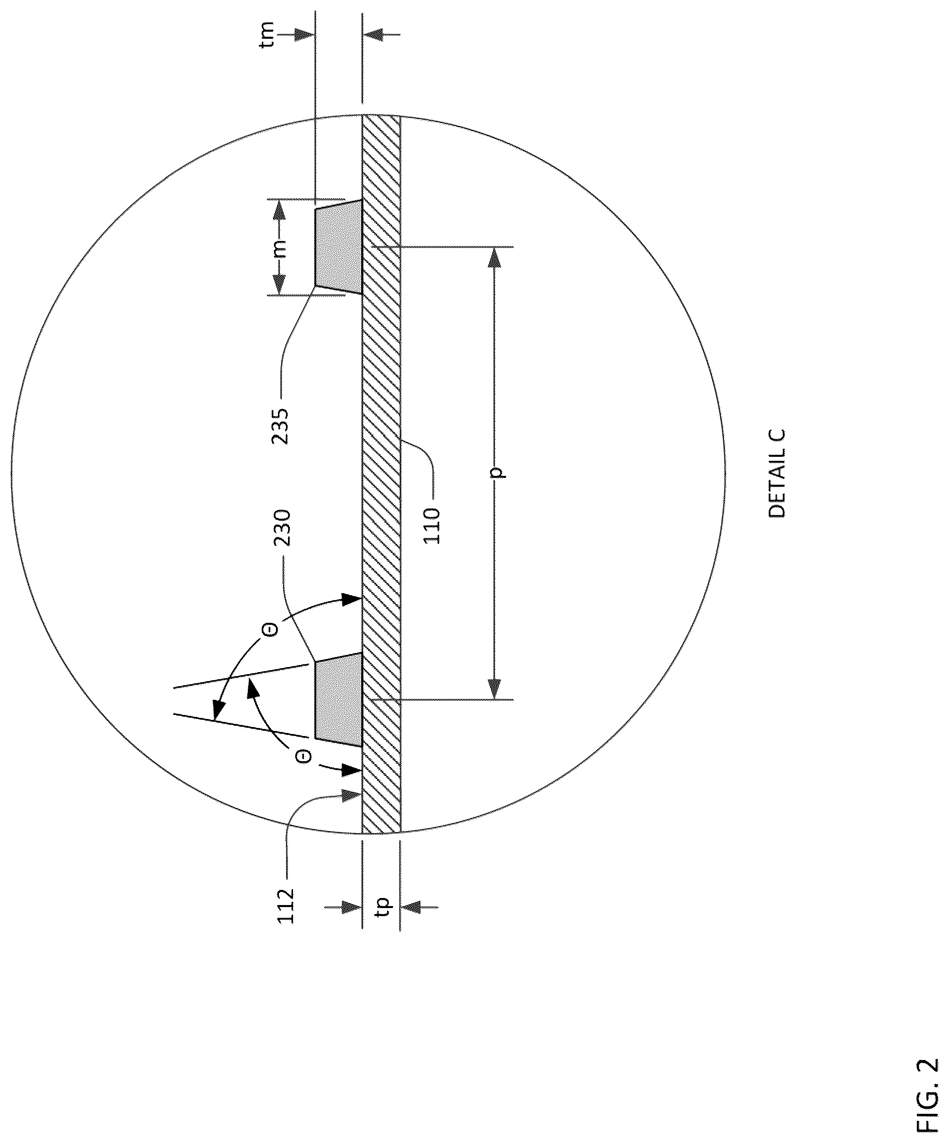 Patent US12323130 Figure 2 – Transversely-excited film bulk acoustic resonator with controlled conductor sidewall angles