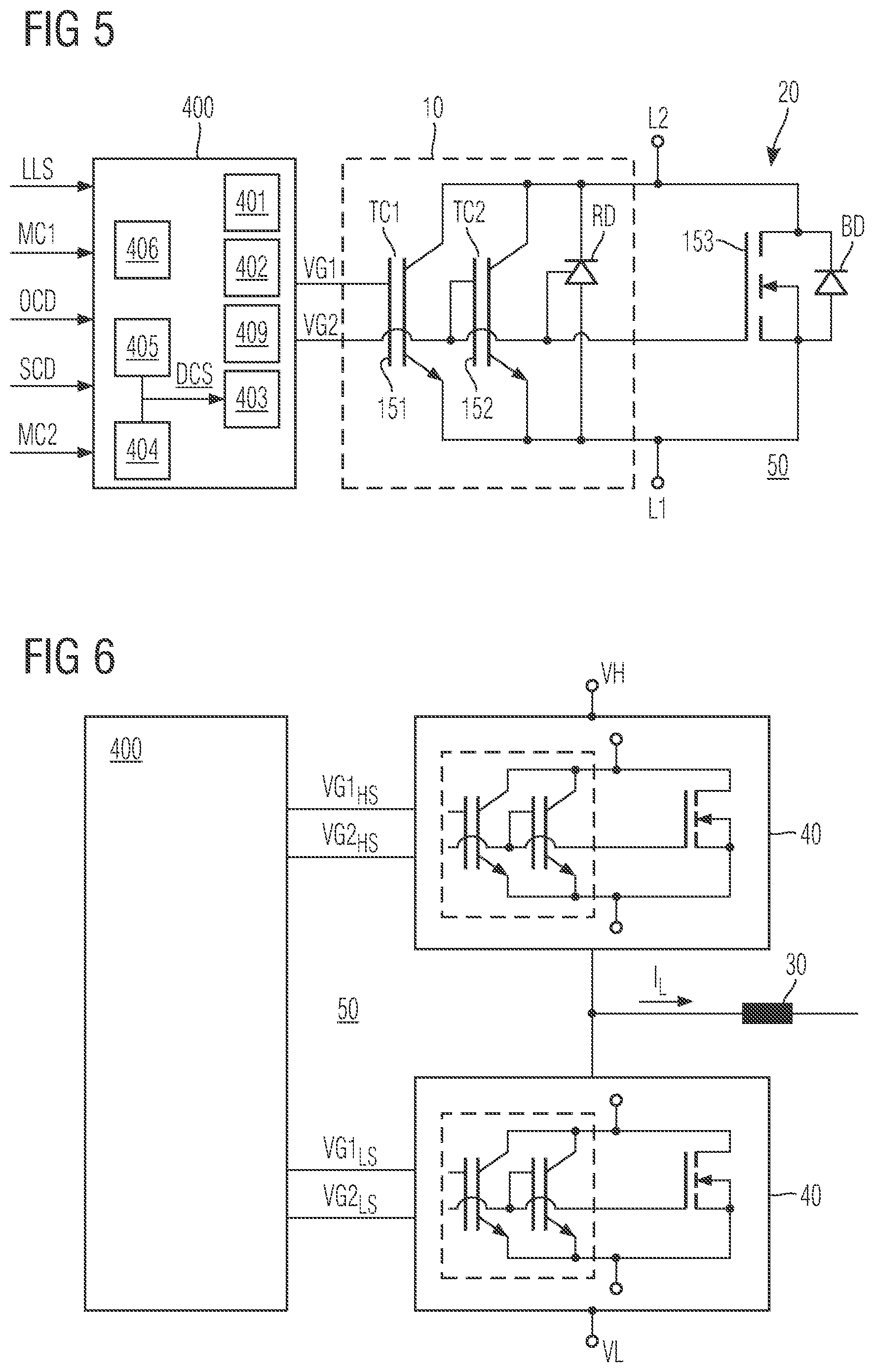 Patent US12323134 Figure 5 – Semiconductor switching module with insulated gate bipolar transistor and unipolar switching device