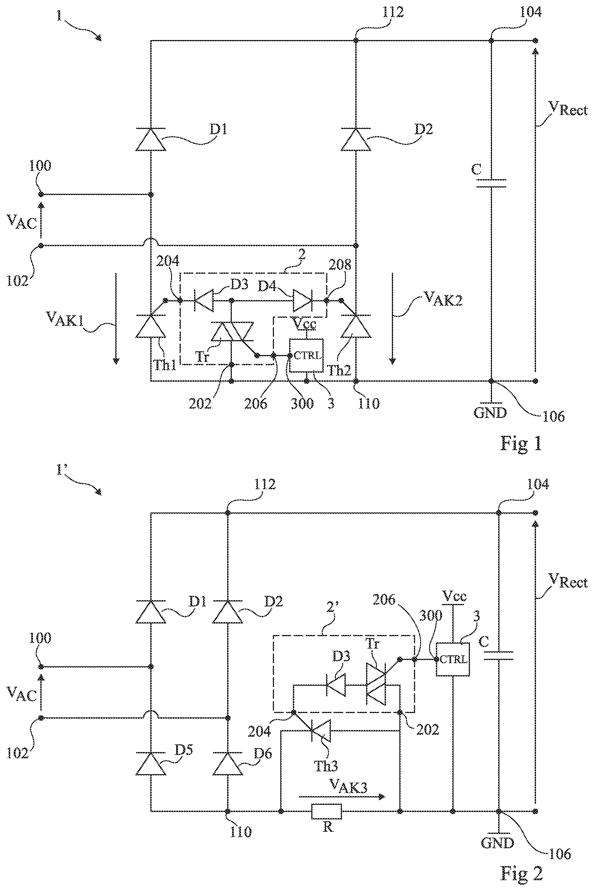 Patent US12323136 Figure 1 – Thyristor control device