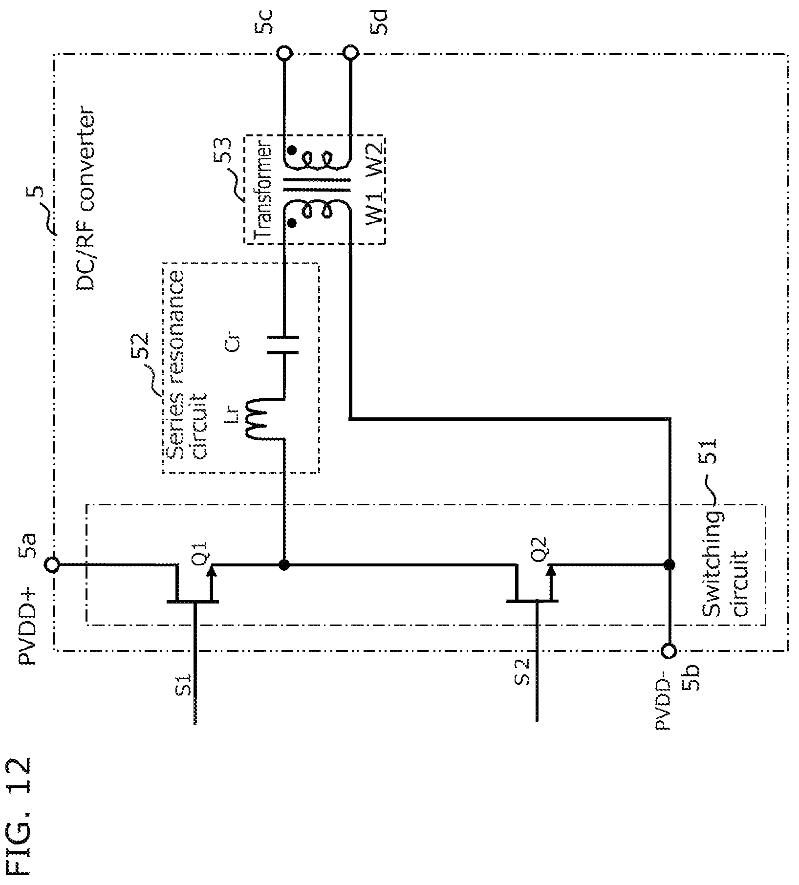 Patent US12323137 Figure 13 – Gate drive circuit, gate drive device, high-frequency power supply device, and system