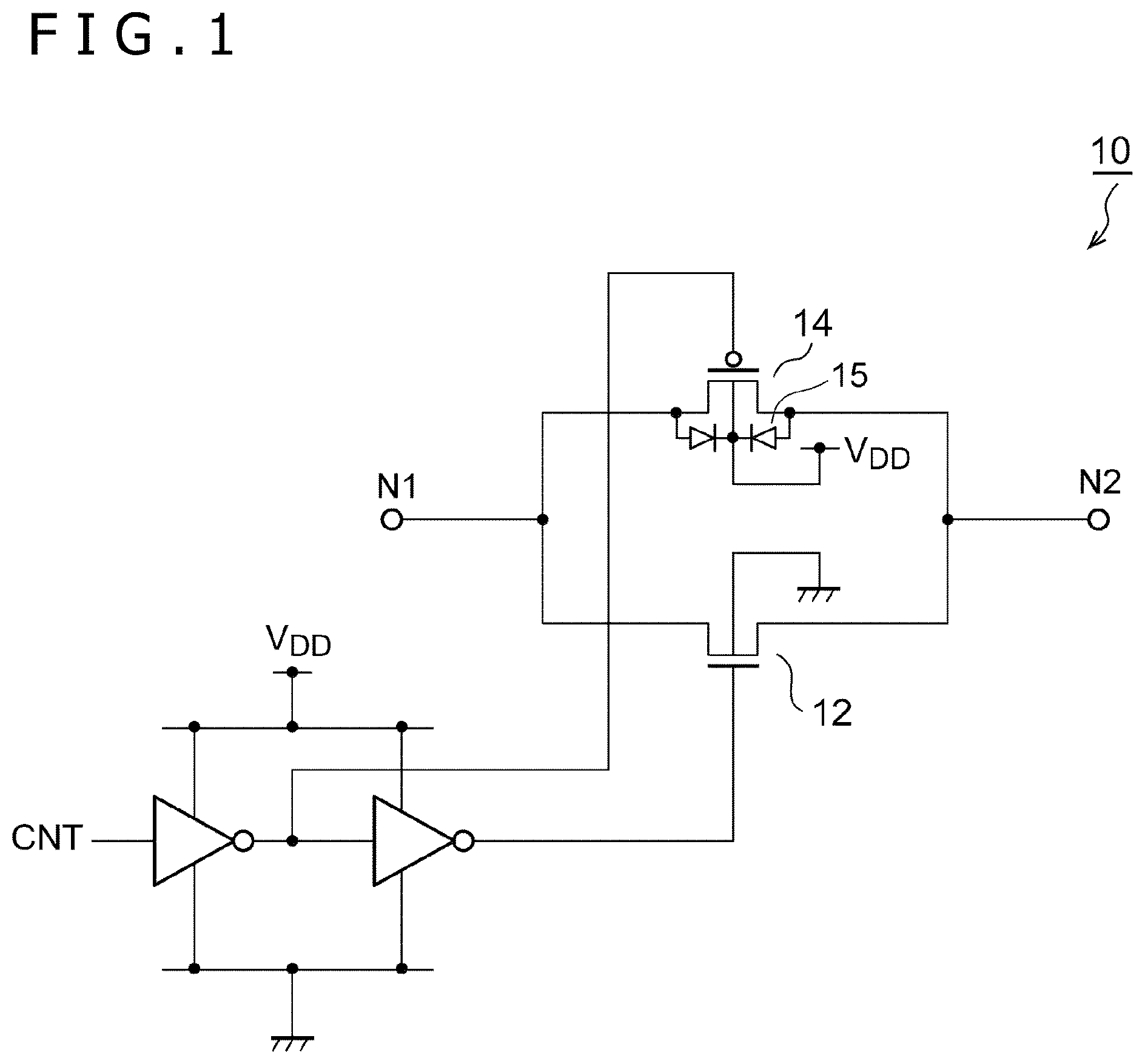Patent US12323138 Figure 1 – Analog switch circuit and semiconductor device